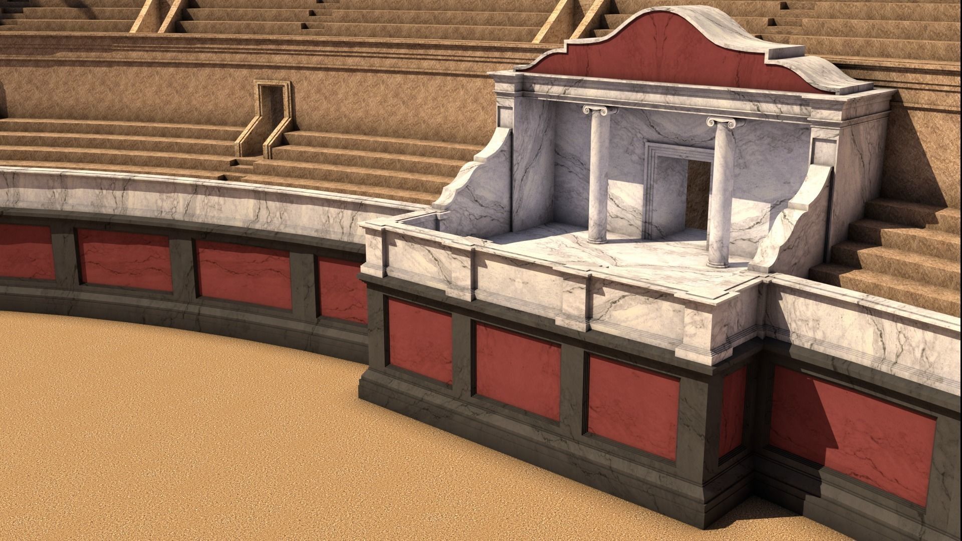 Roman Colosseum Reconstruction 3D model_15