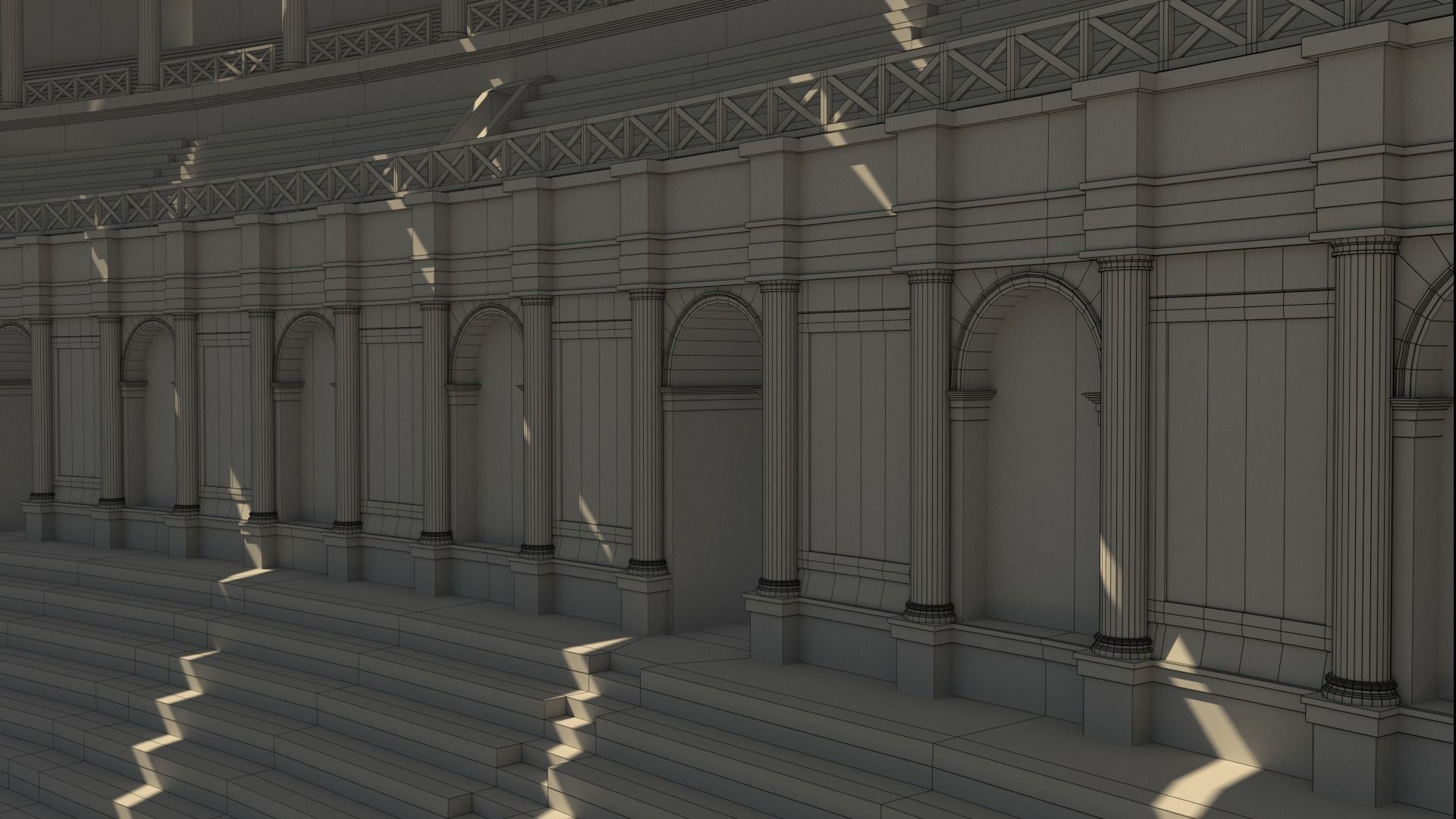 Roman Colosseum Reconstruction 3D model_39