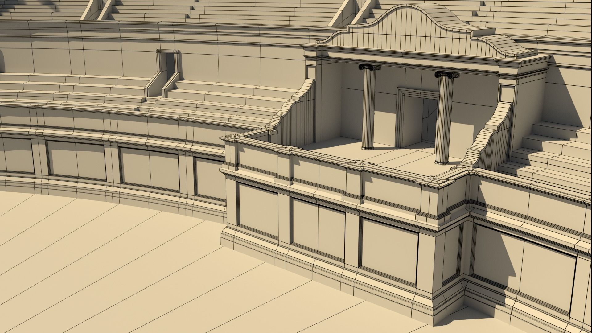 Roman Colosseum Reconstruction 3D model_37
