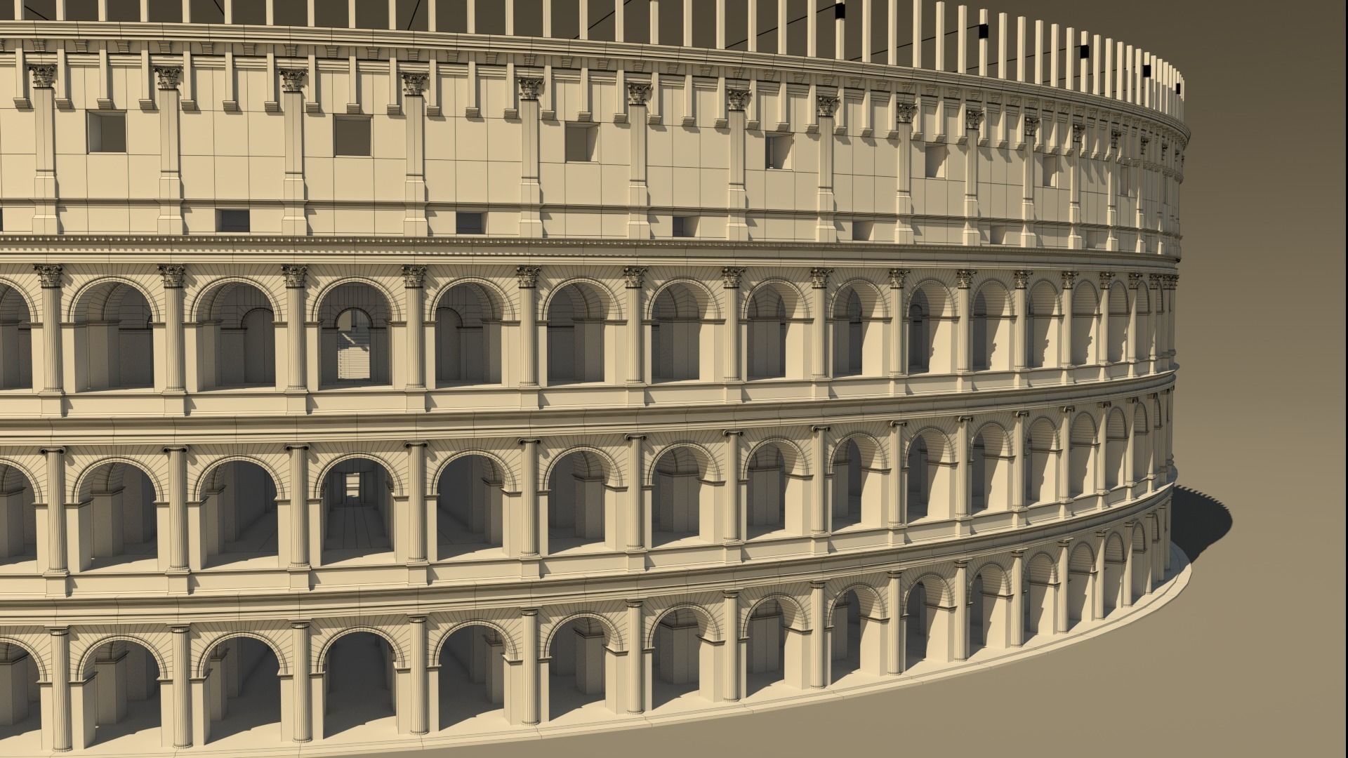 Roman Colosseum Reconstruction 3D model_40