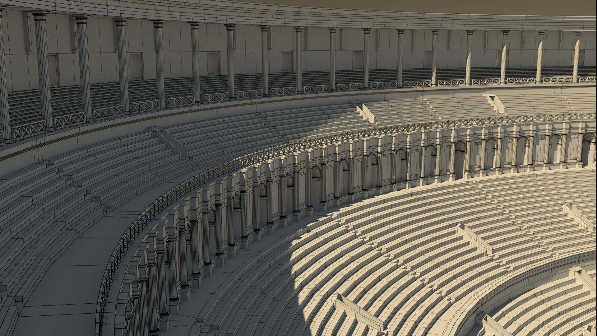 Roman Colosseum Reconstruction 3D model_42