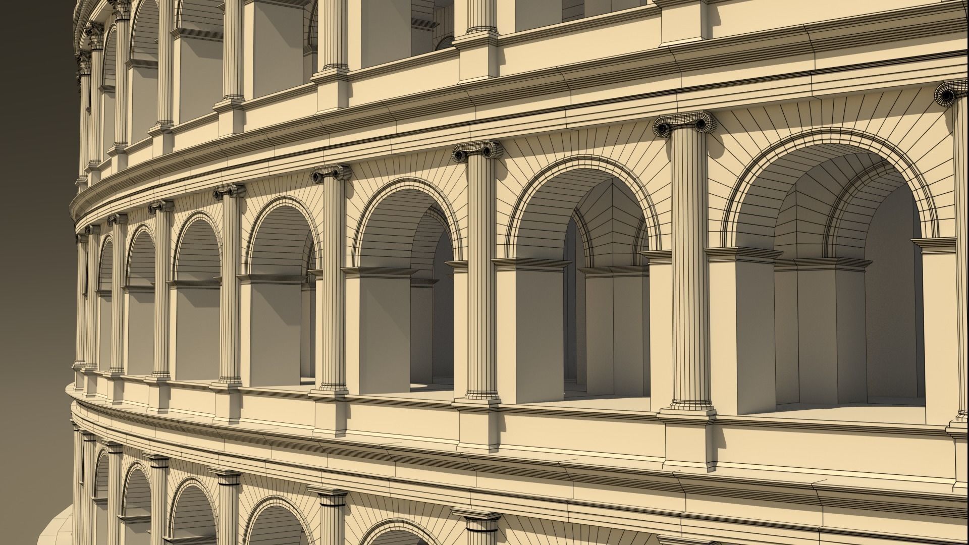 Roman Colosseum Reconstruction 3D model_41