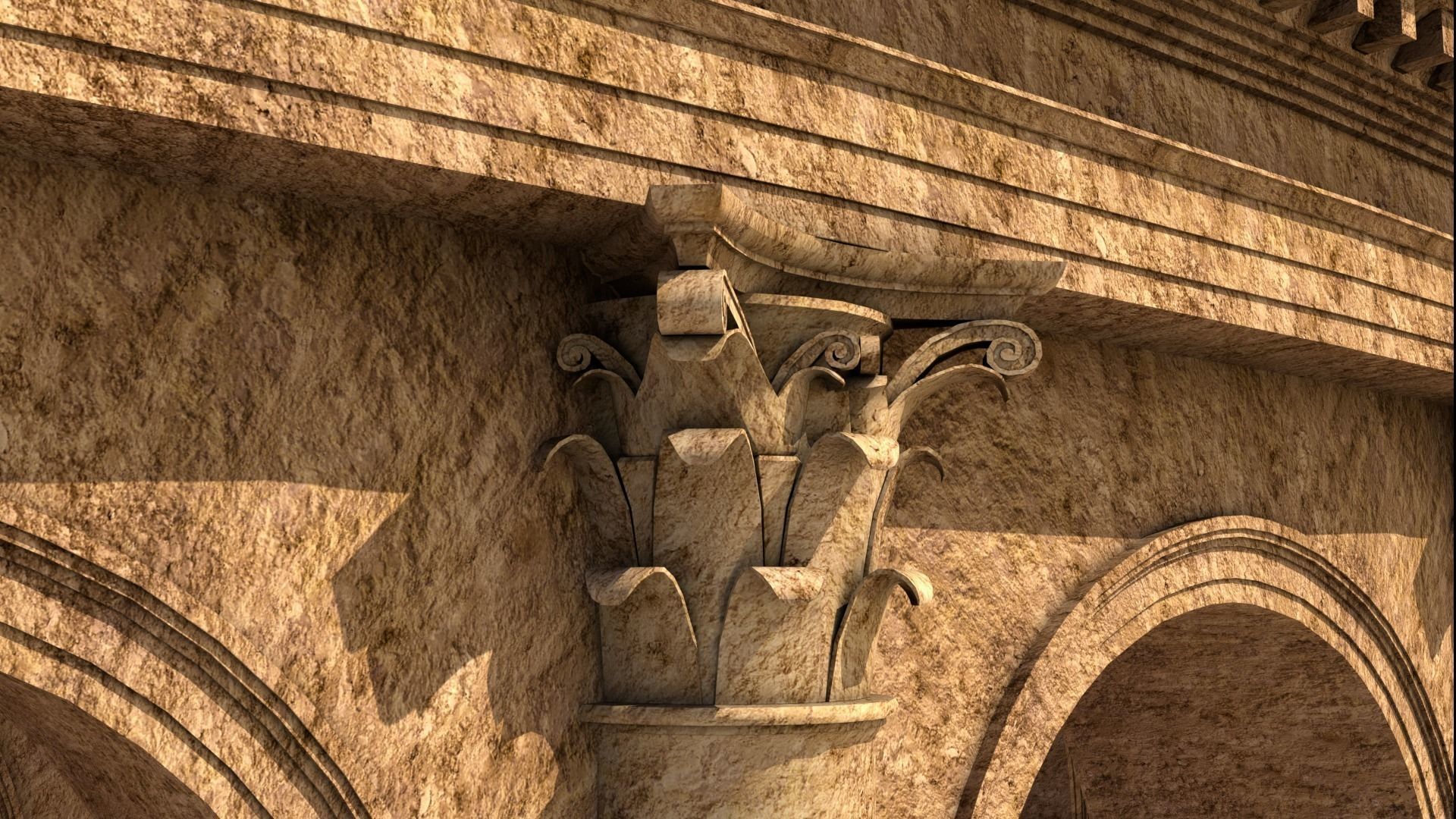 Roman Colosseum Reconstruction 3D model_11