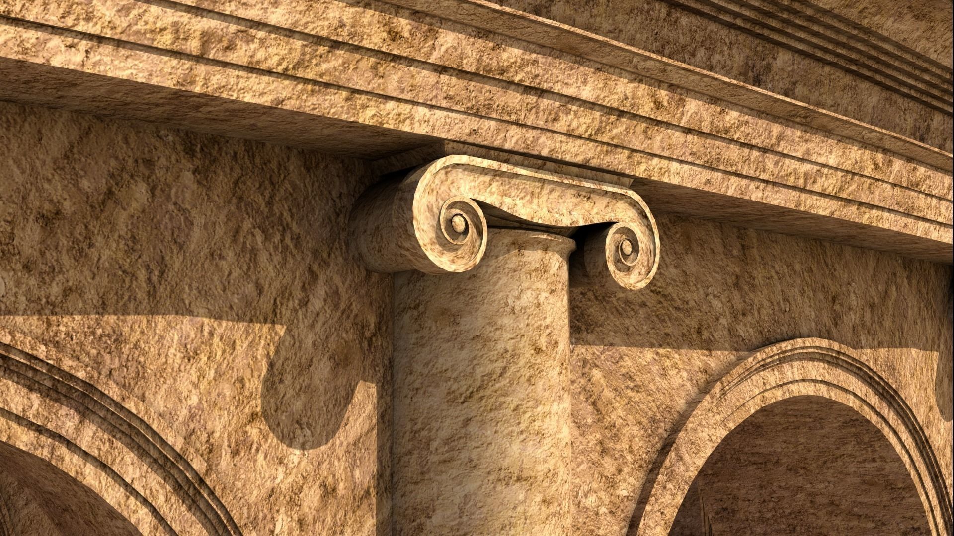 Roman Colosseum Reconstruction 3D model_9