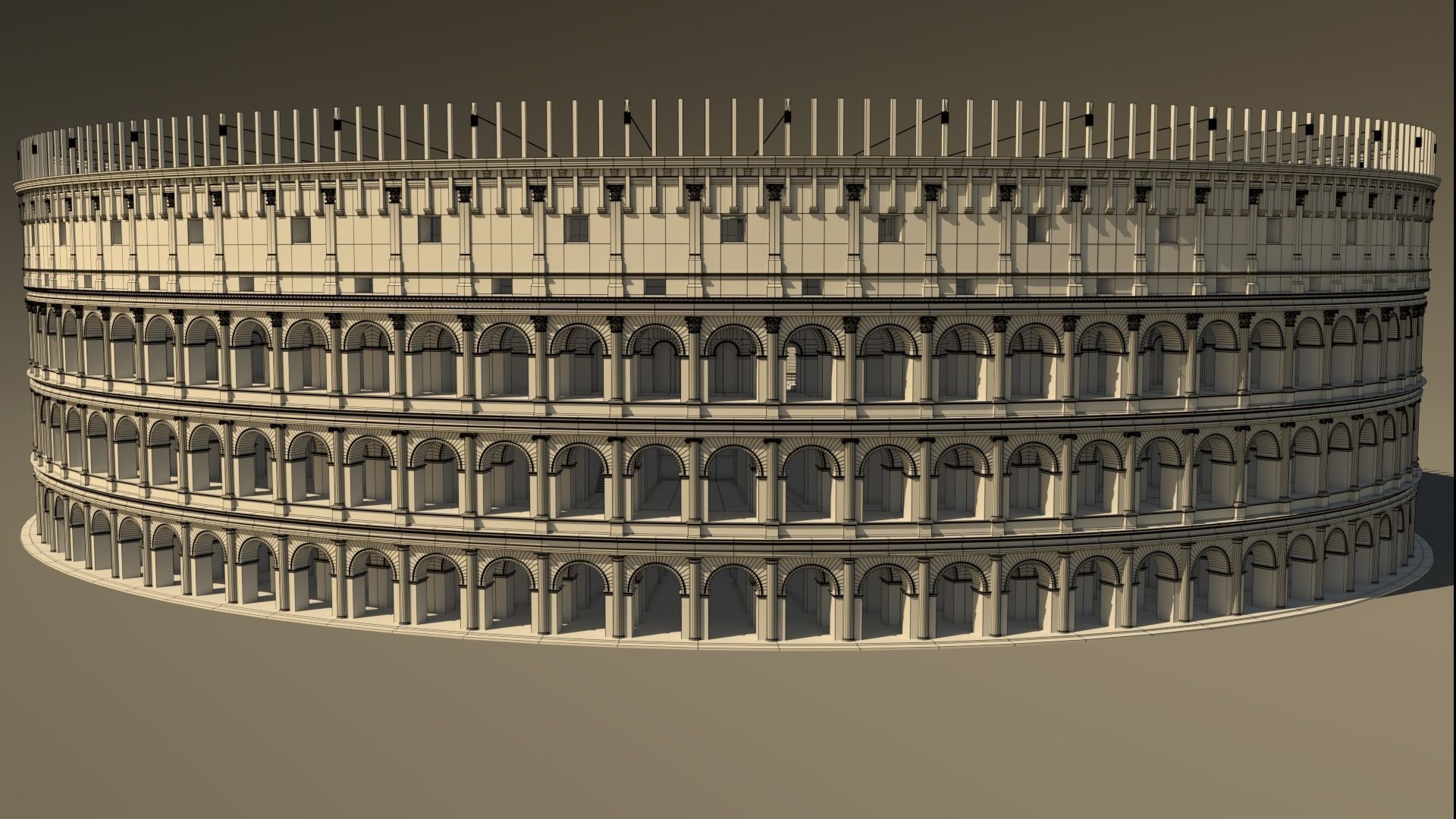 Roman Colosseum Reconstruction 3D model_24