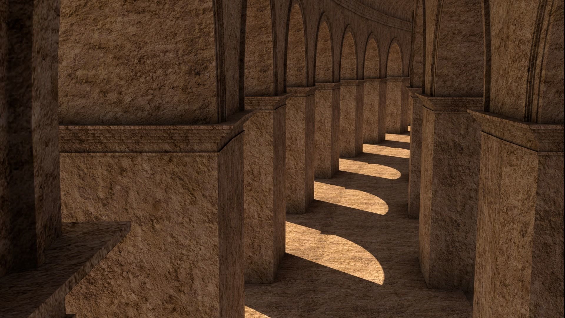 Roman Colosseum Reconstruction 3D model_5