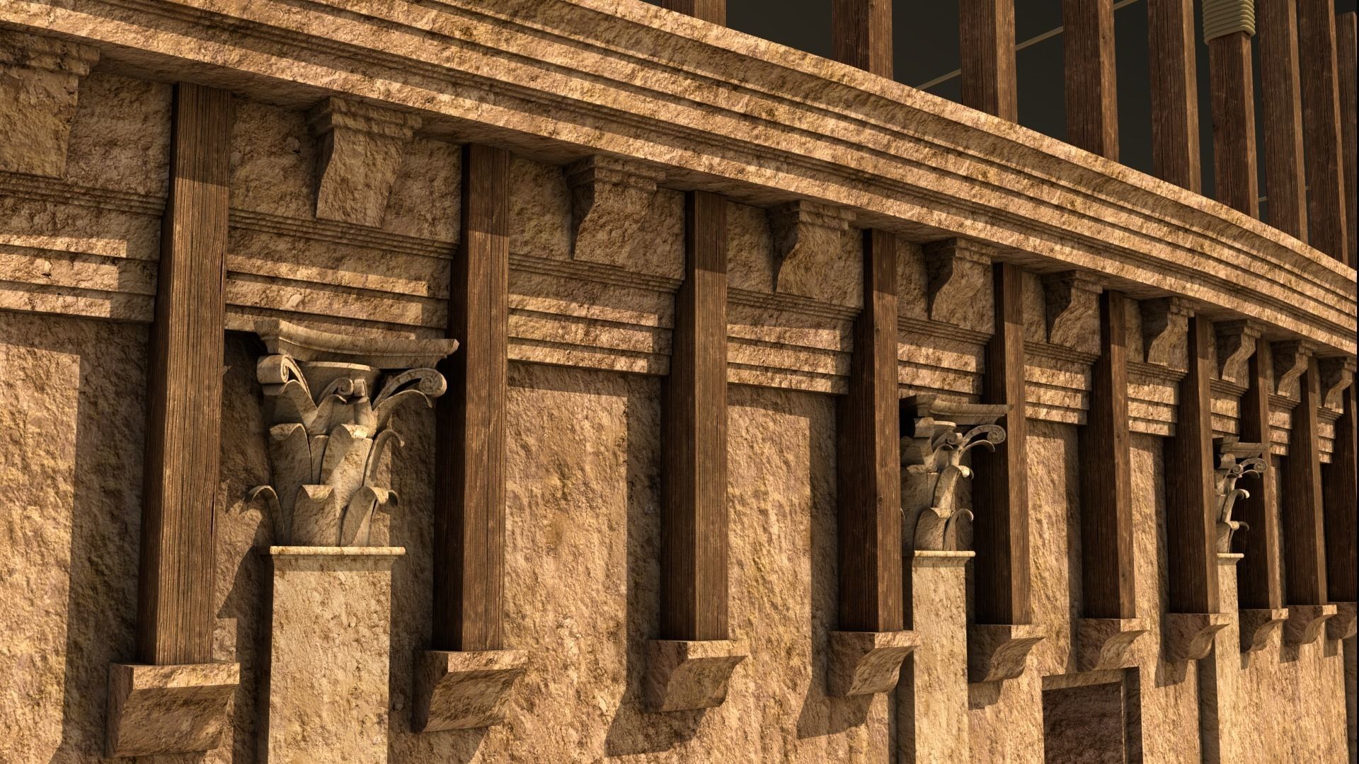 Roman Colosseum Reconstruction 3D model_13