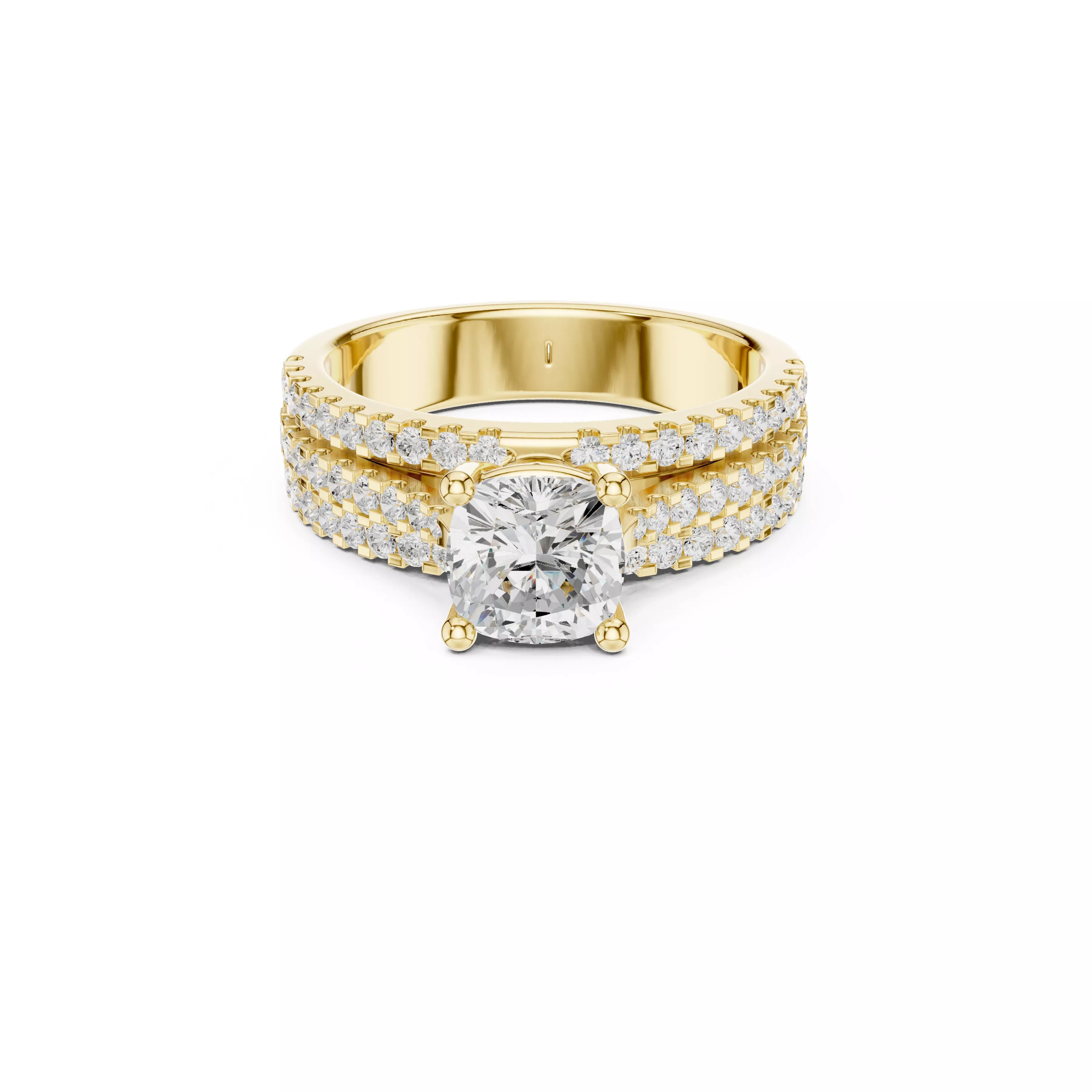 Luxury Diamond Ring Jewelry CAD 3DM STL M-528 3D print model