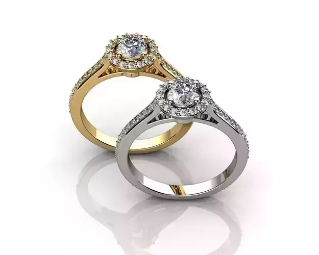 18ct White Gold Diamond Solitaire Ring