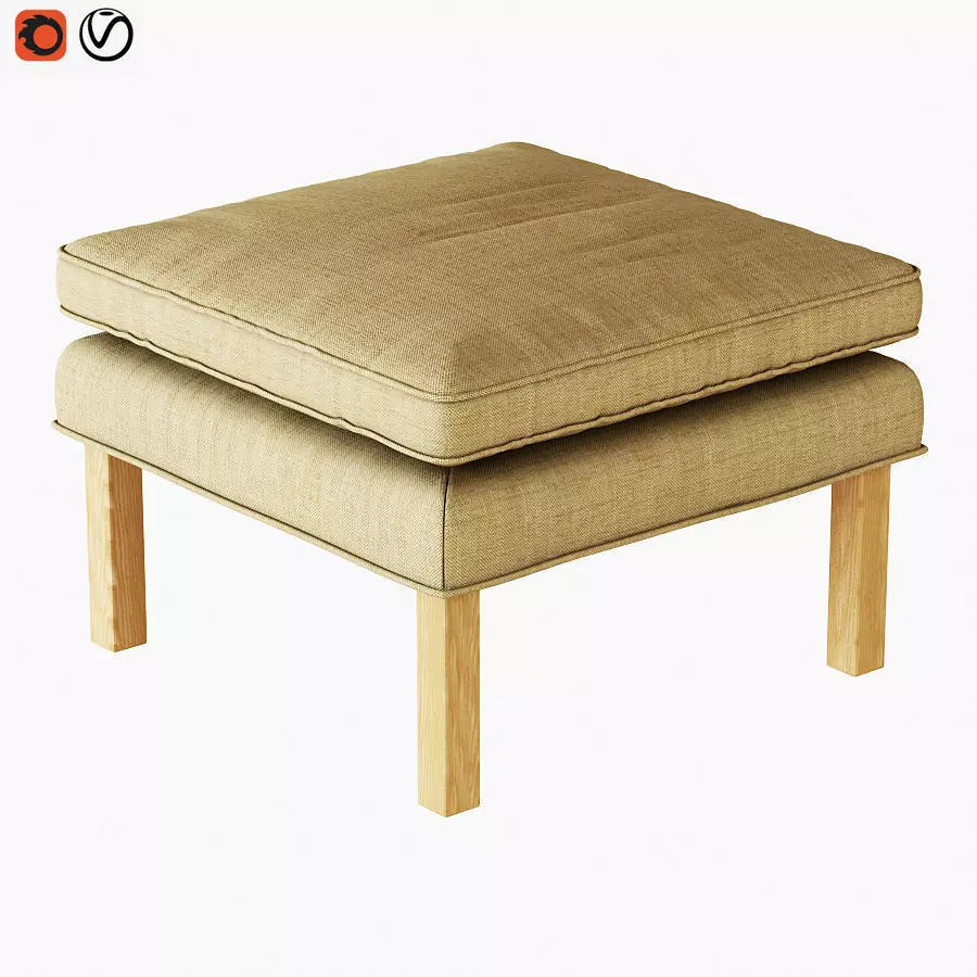 Pouf Fredericia 3D model_0