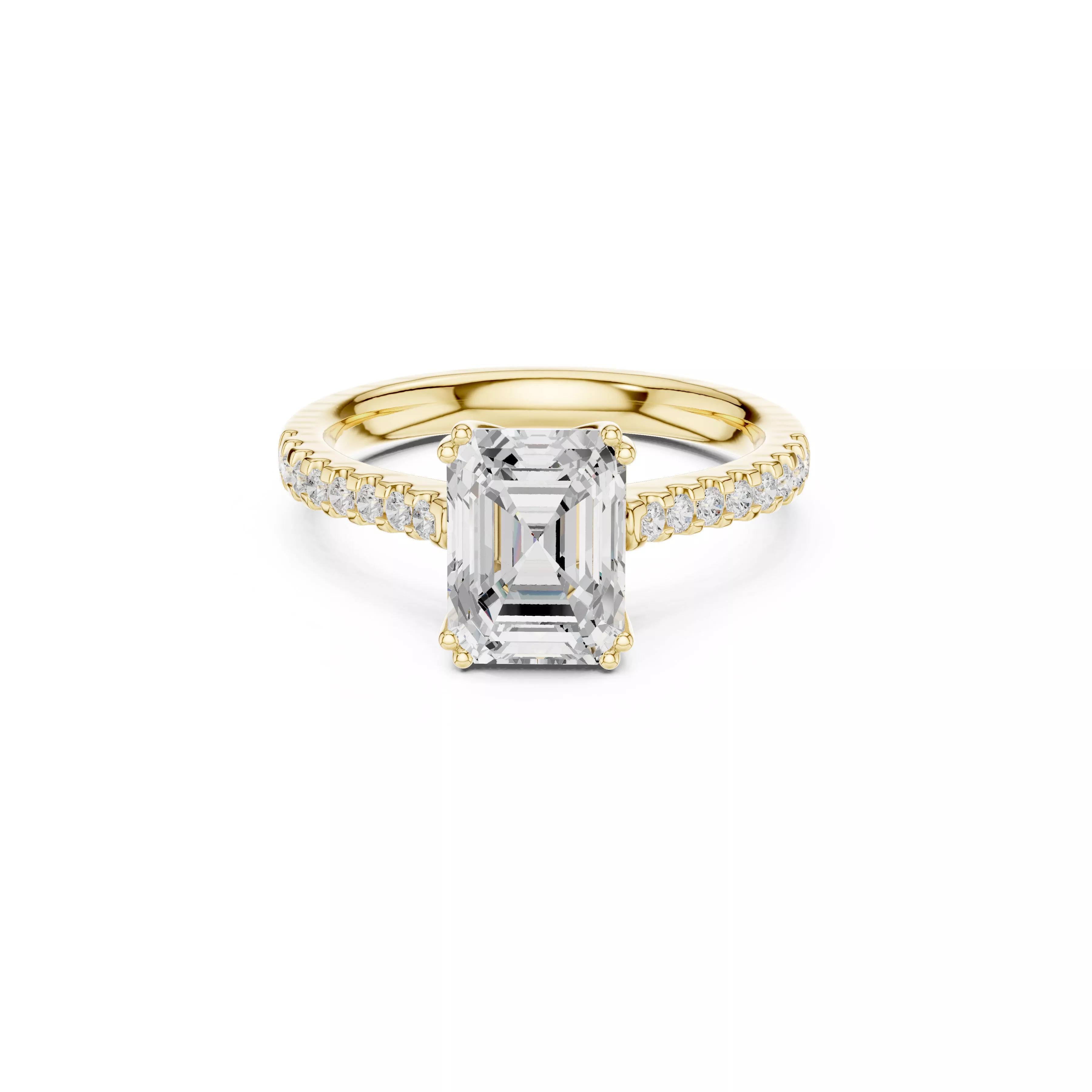 Luxury Diamond Ring Jewelry CAD 3DM STL M-744 3D print model