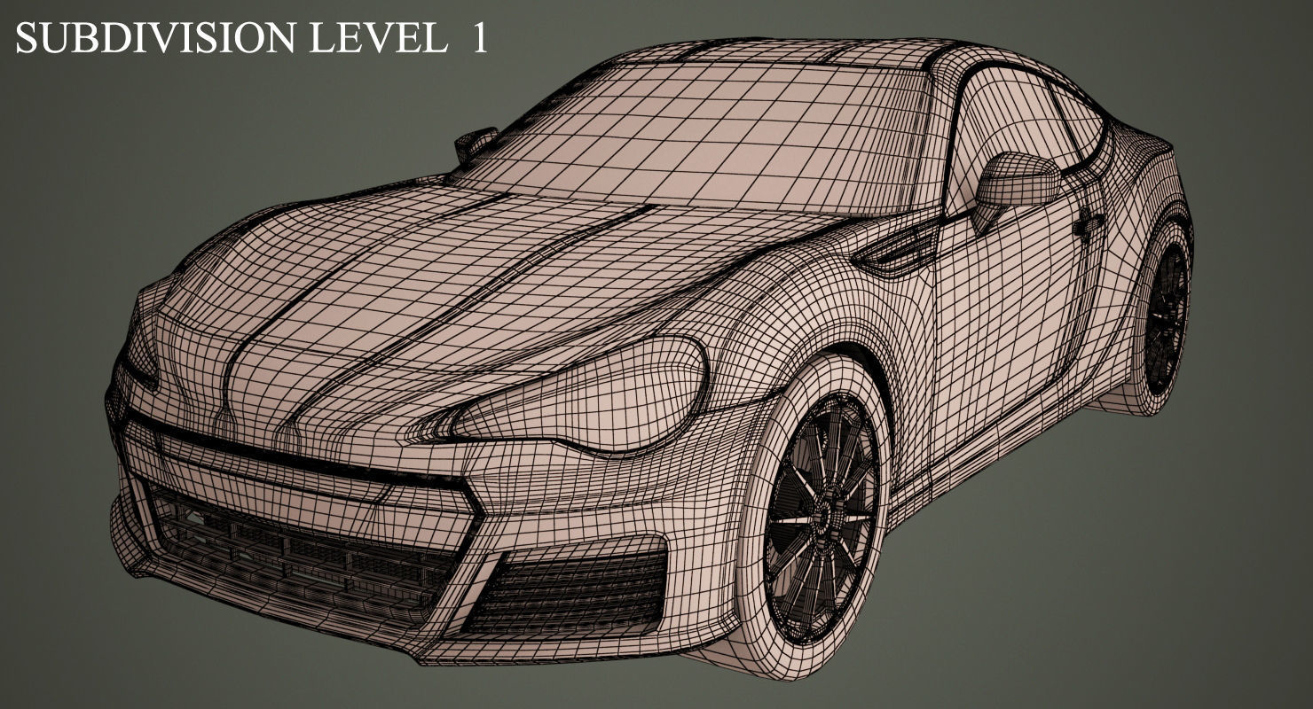 Subaru BRZ 3D model_5