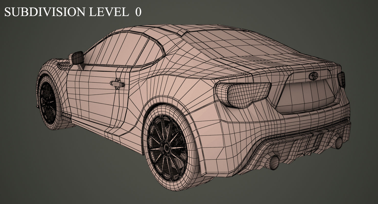 Subaru BRZ 3D model_8