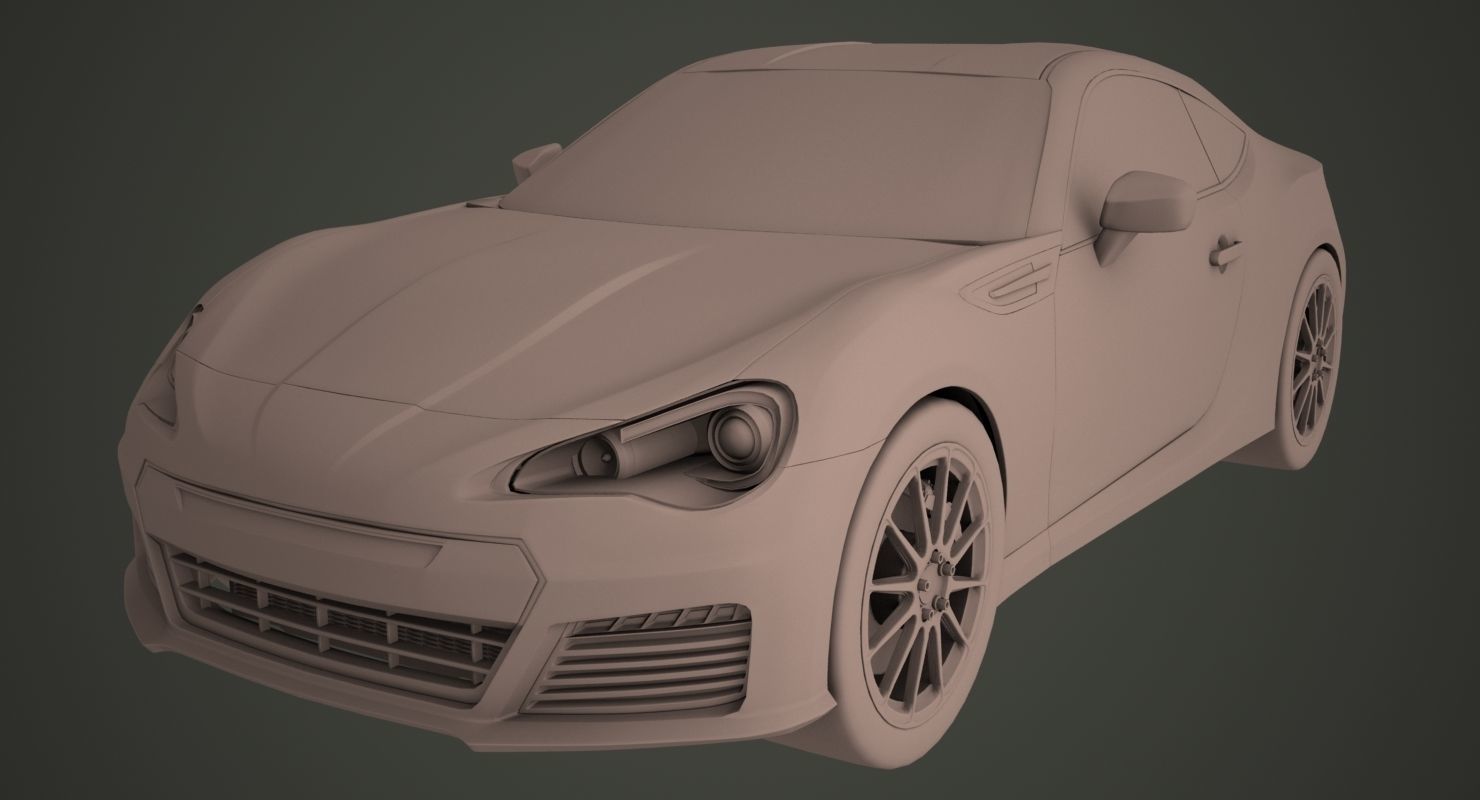Subaru BRZ 3D model_9