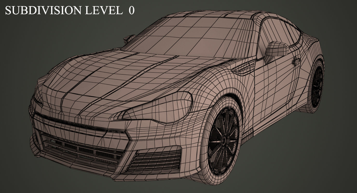 Subaru BRZ 3D model_6