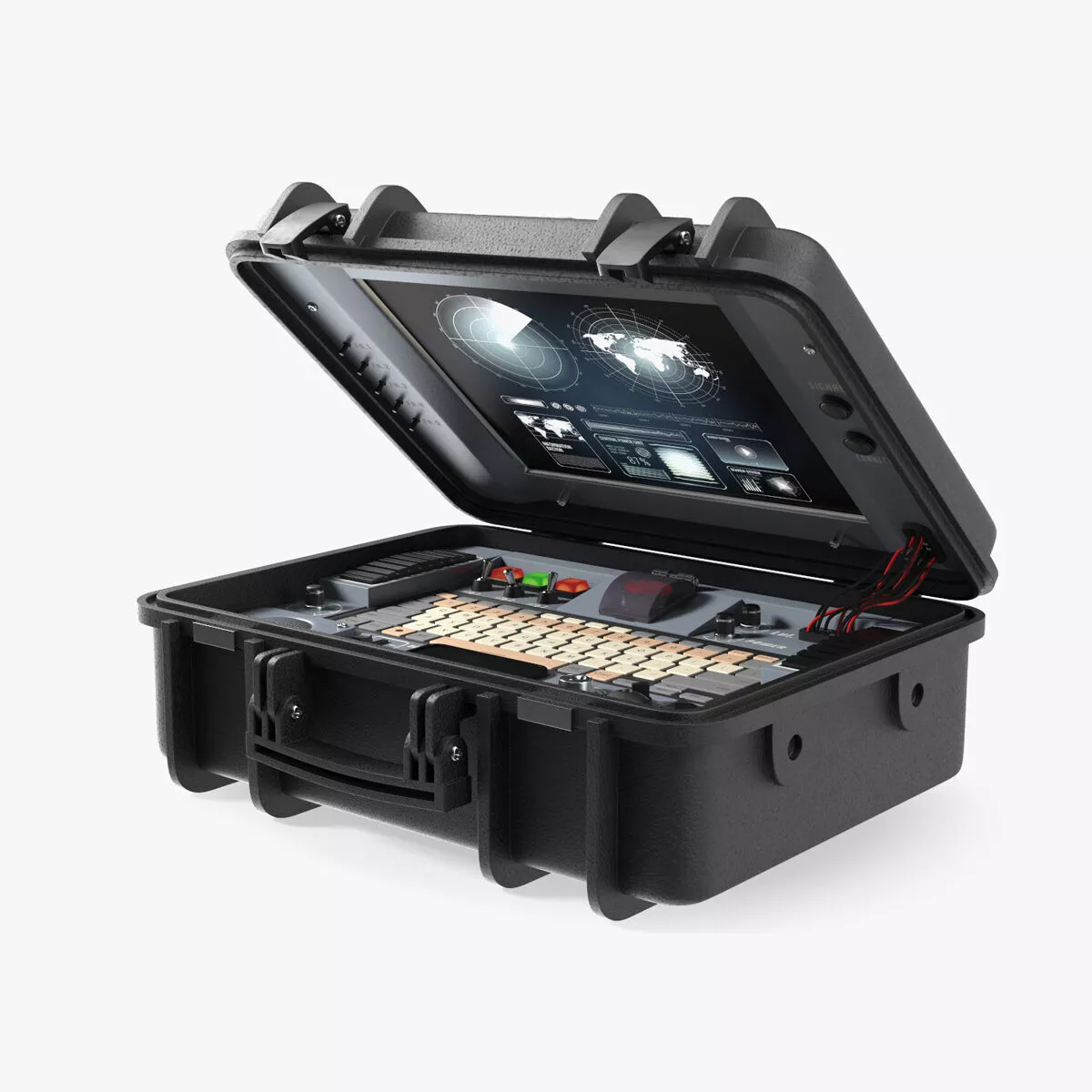 Nuclear Briefcase Rigged for Maya 3D model