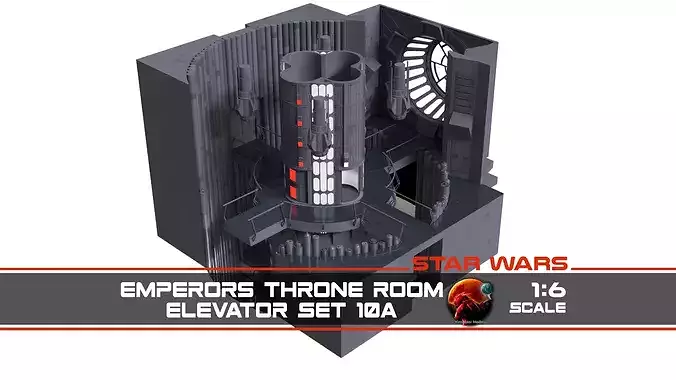 Set 10a - Emperors Elevator 1-6 scale Hottoys