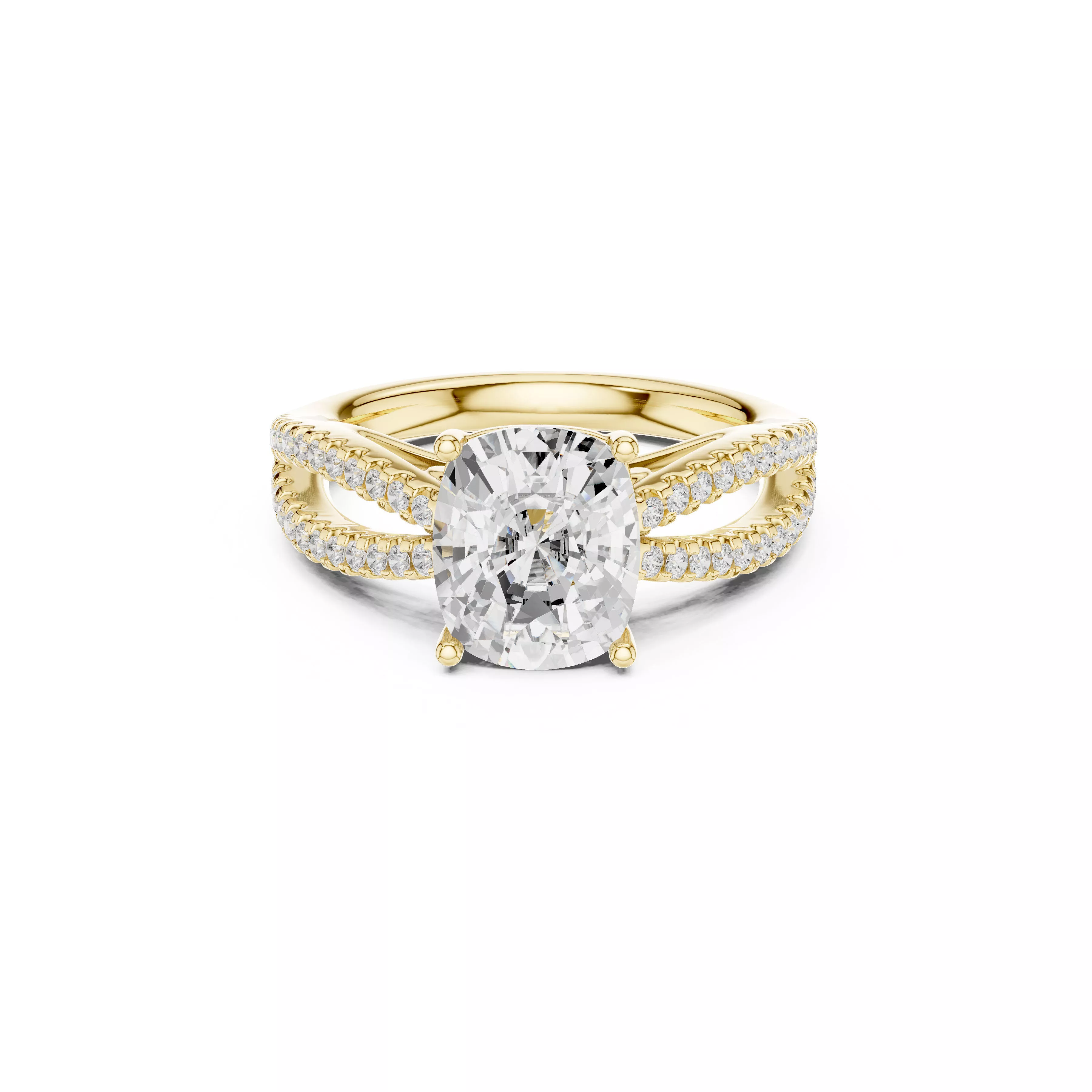 Luxury Diamond Ring Jewelry CAD 3DM STL M-734 3D print model