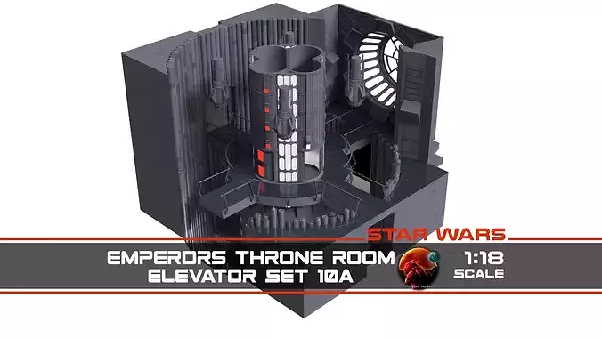 Set 10a - Emperors Elevator 1-18 scale Hasbro Kenner