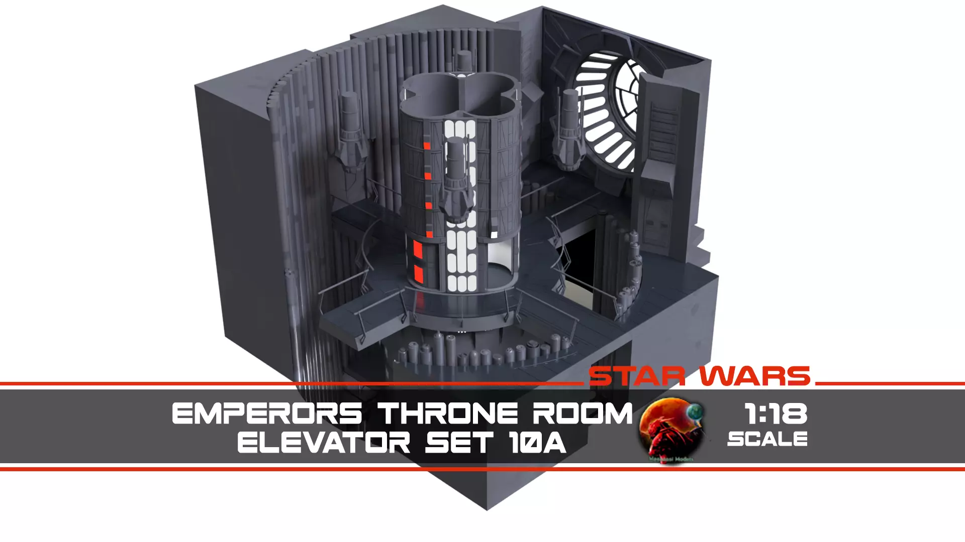 Set 10a - Emperors Elevator 1-18 scale Hasbro Kenner 3D print model