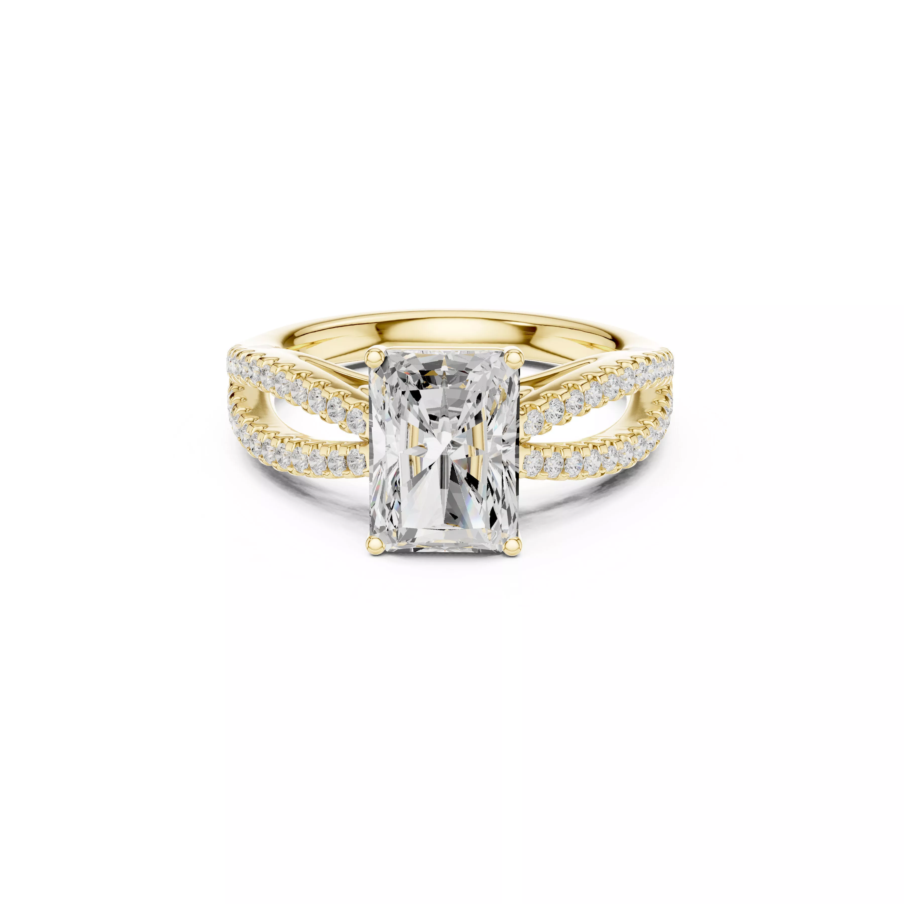Luxury Diamond Ring Jewelry CAD 3DM STL M-733 3D print model