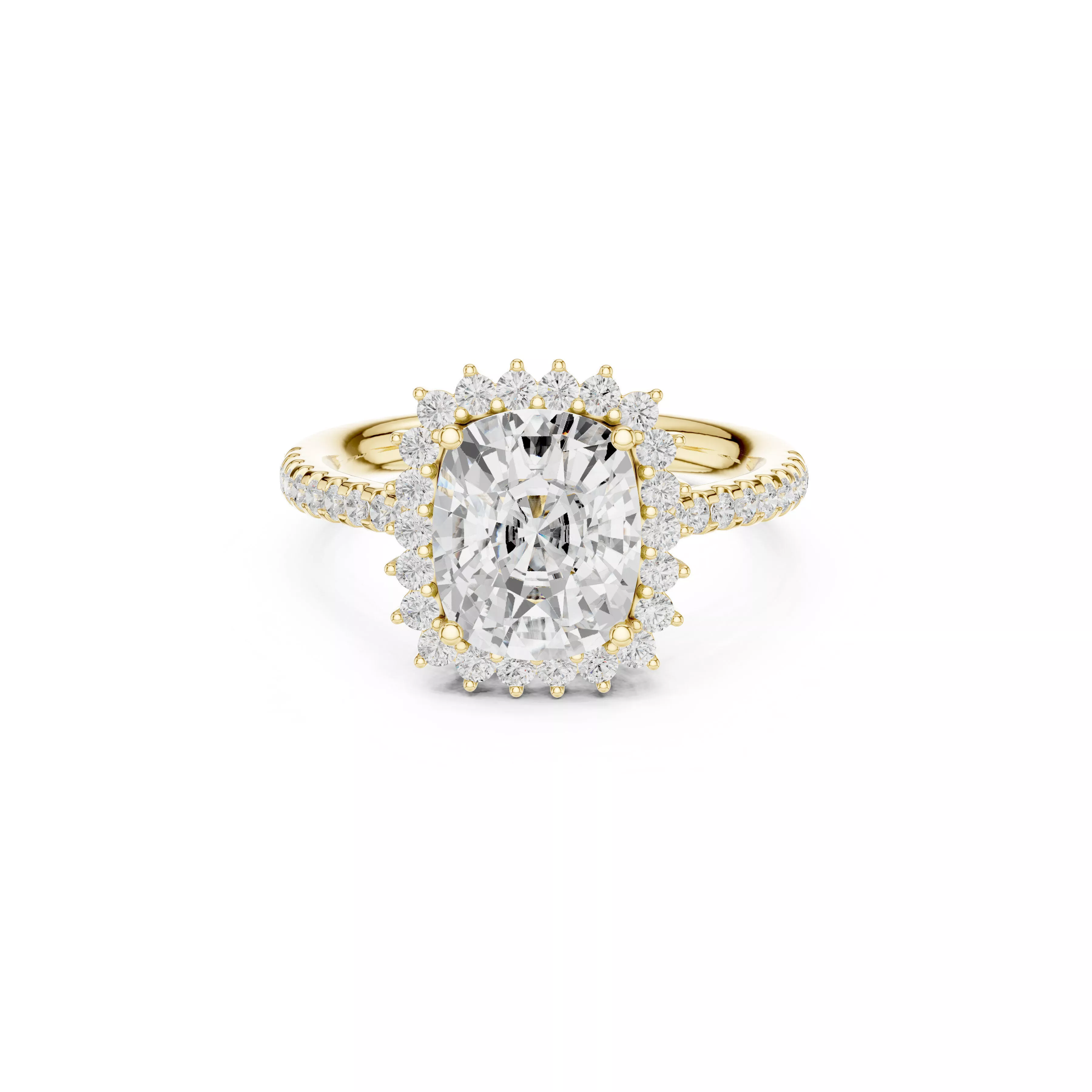 Luxury Diamond Ring Jewelry CAD 3DM STL M-732 3D print model