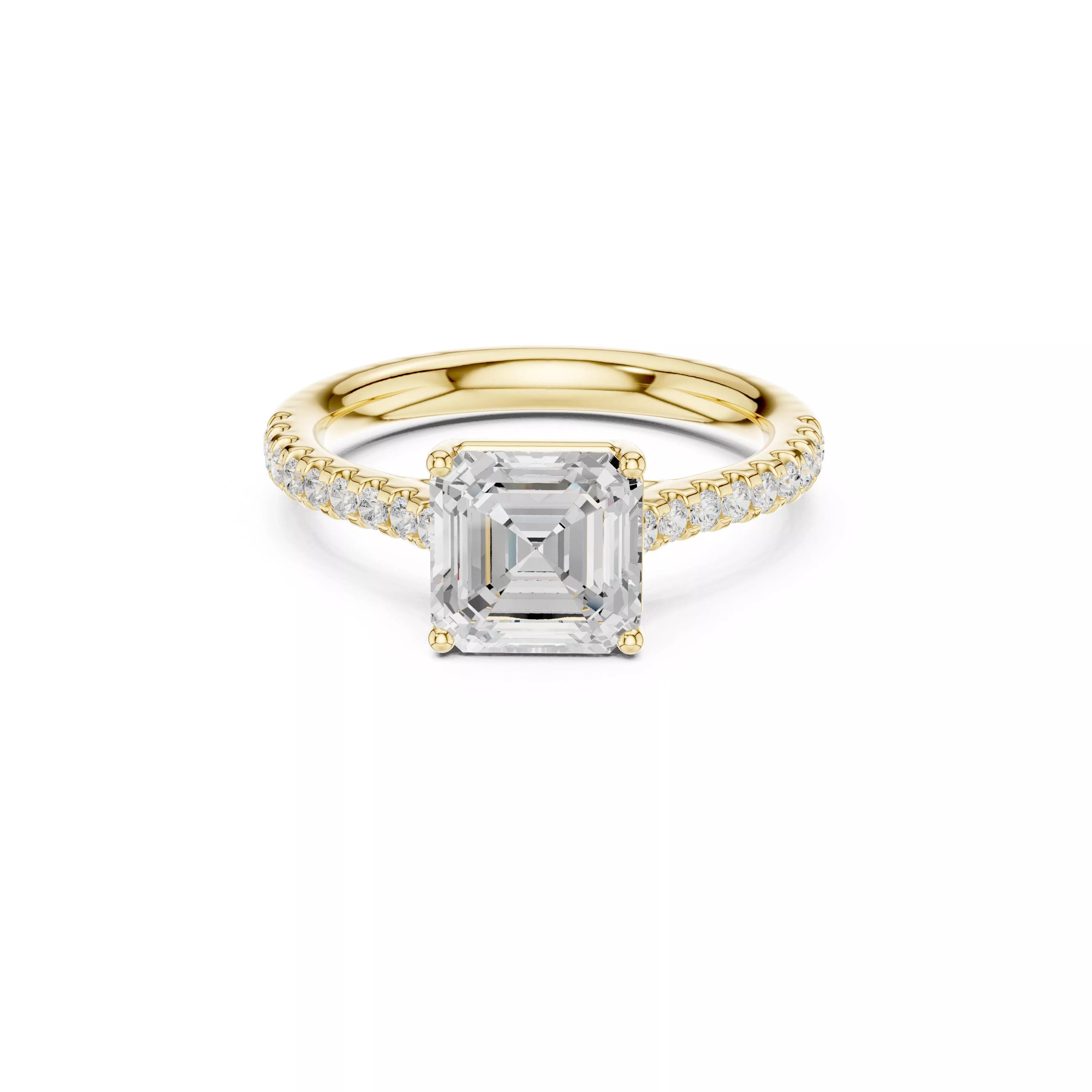 Luxury Diamond Ring Jewelry CAD 3DM STL M-730 3D print model