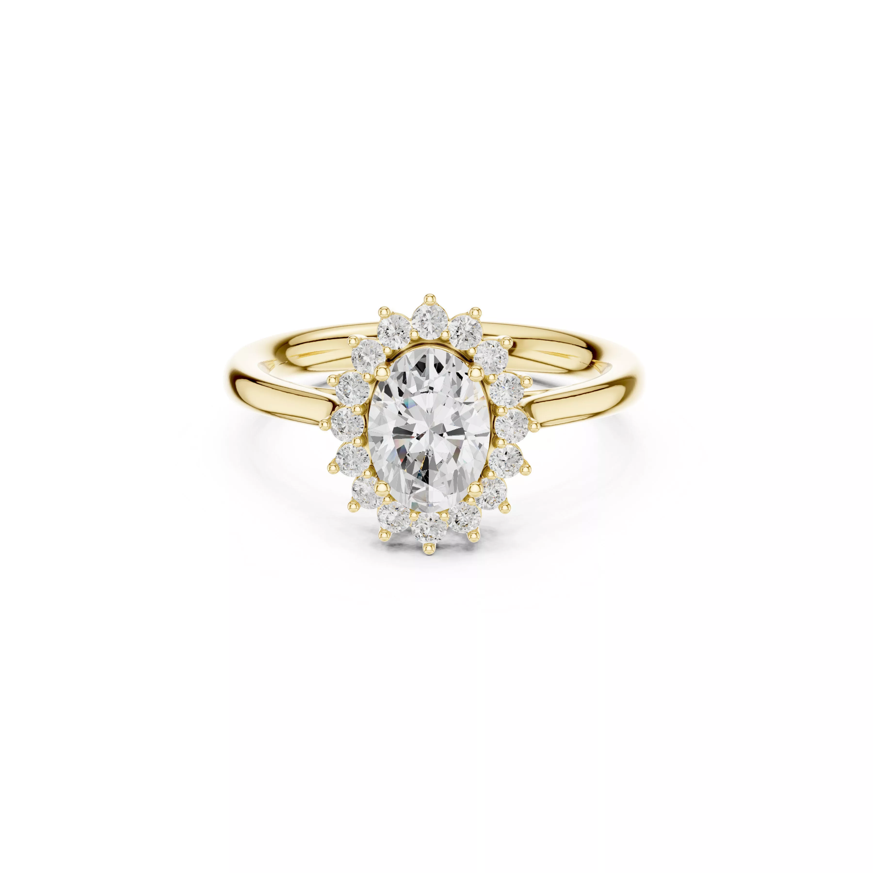 Luxury Diamond Ring Jewelry CAD 3DM STL M-698 3D print model