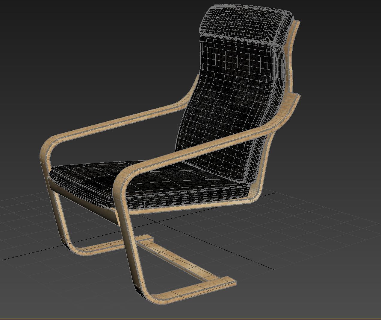 3D Model of Chair Low-poly 3D model_5