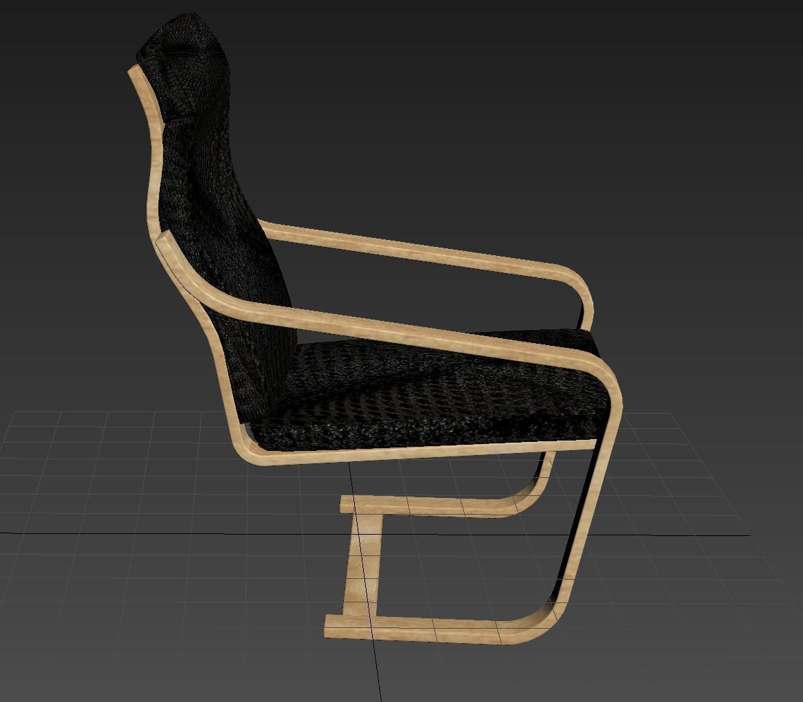 3D Model of Chair Low-poly 3D model_1