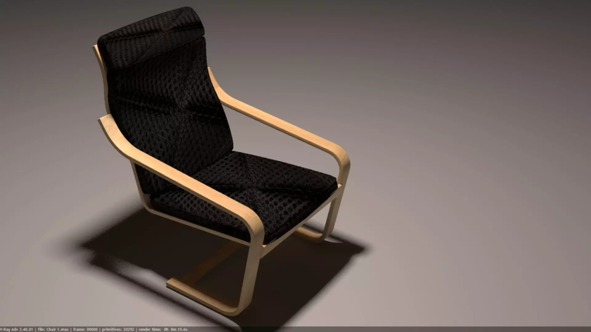 3D Model of Chair Low-poly 3D model_0