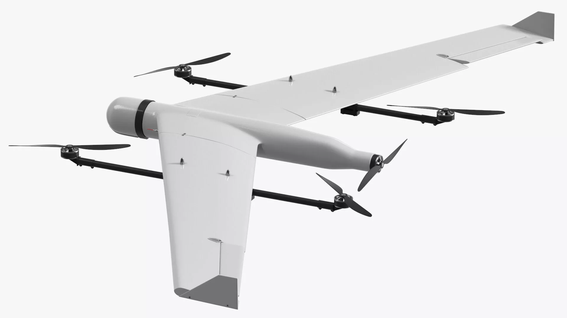 ZALA VTOL Unmanned Aerial Vehicle Rigged for Cinema 4D 3D model