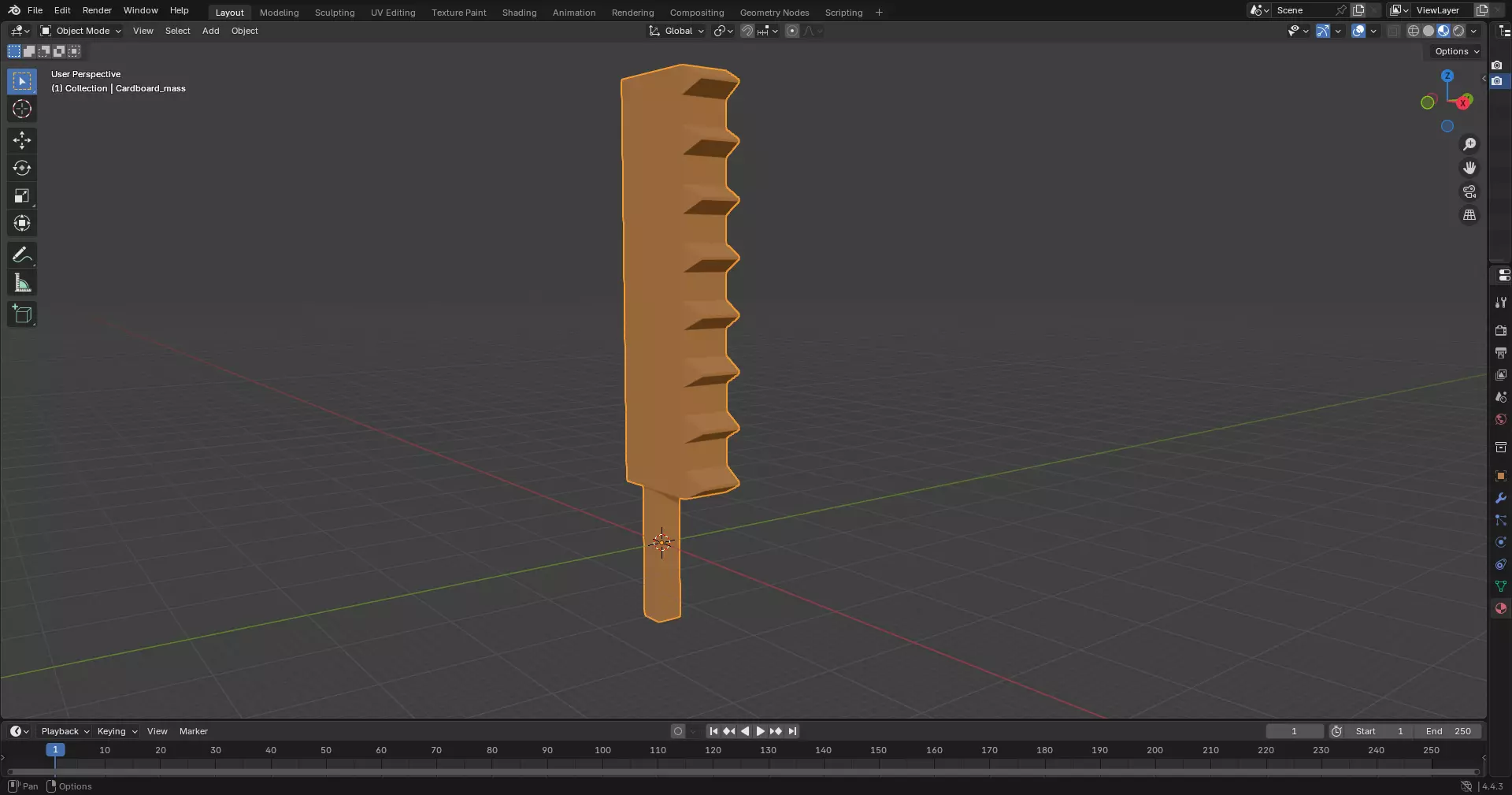 Cardboard Mass Masa de carton 3D print model