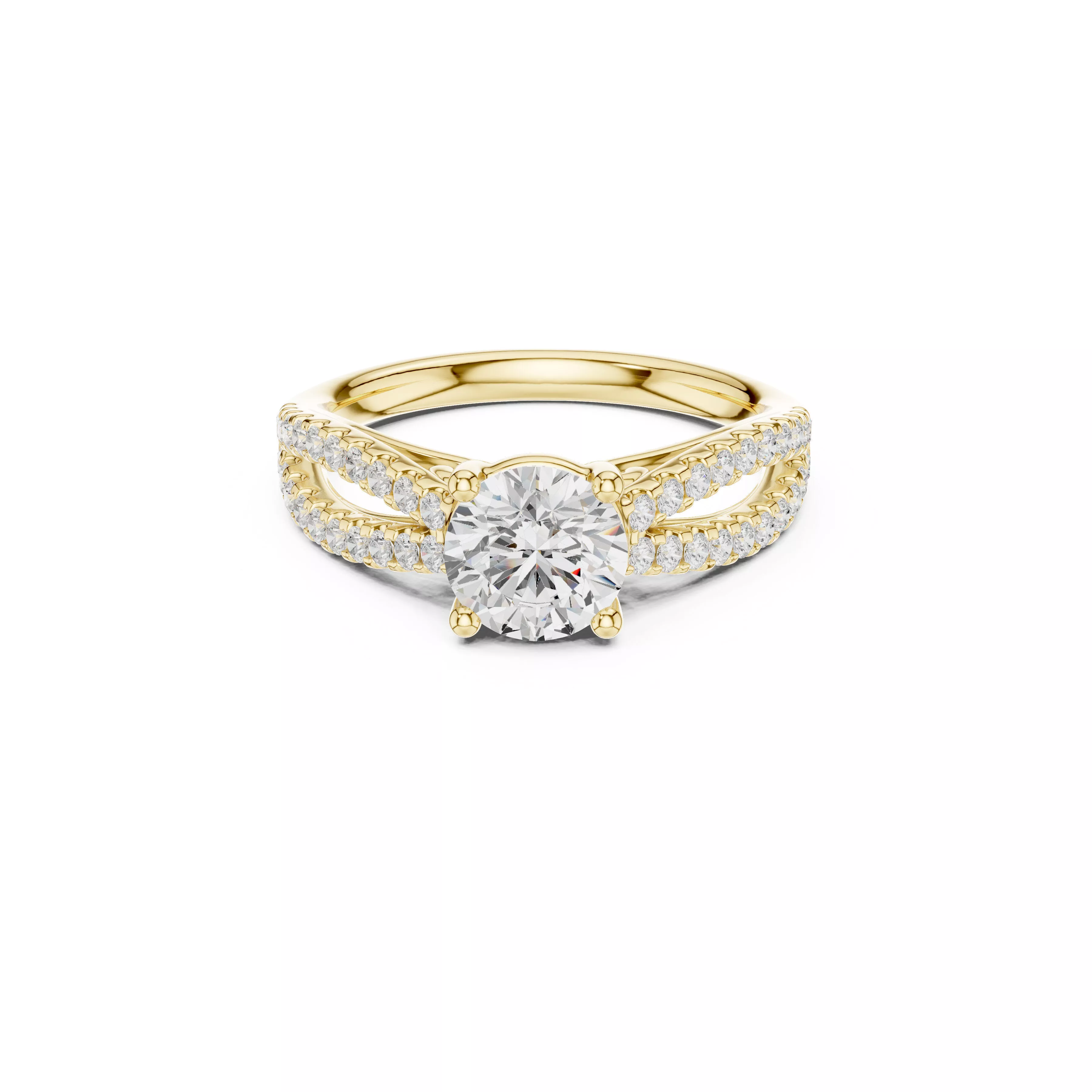 Luxury Diamond Ring Jewelry CAD 3DM STL M-636 3D print model