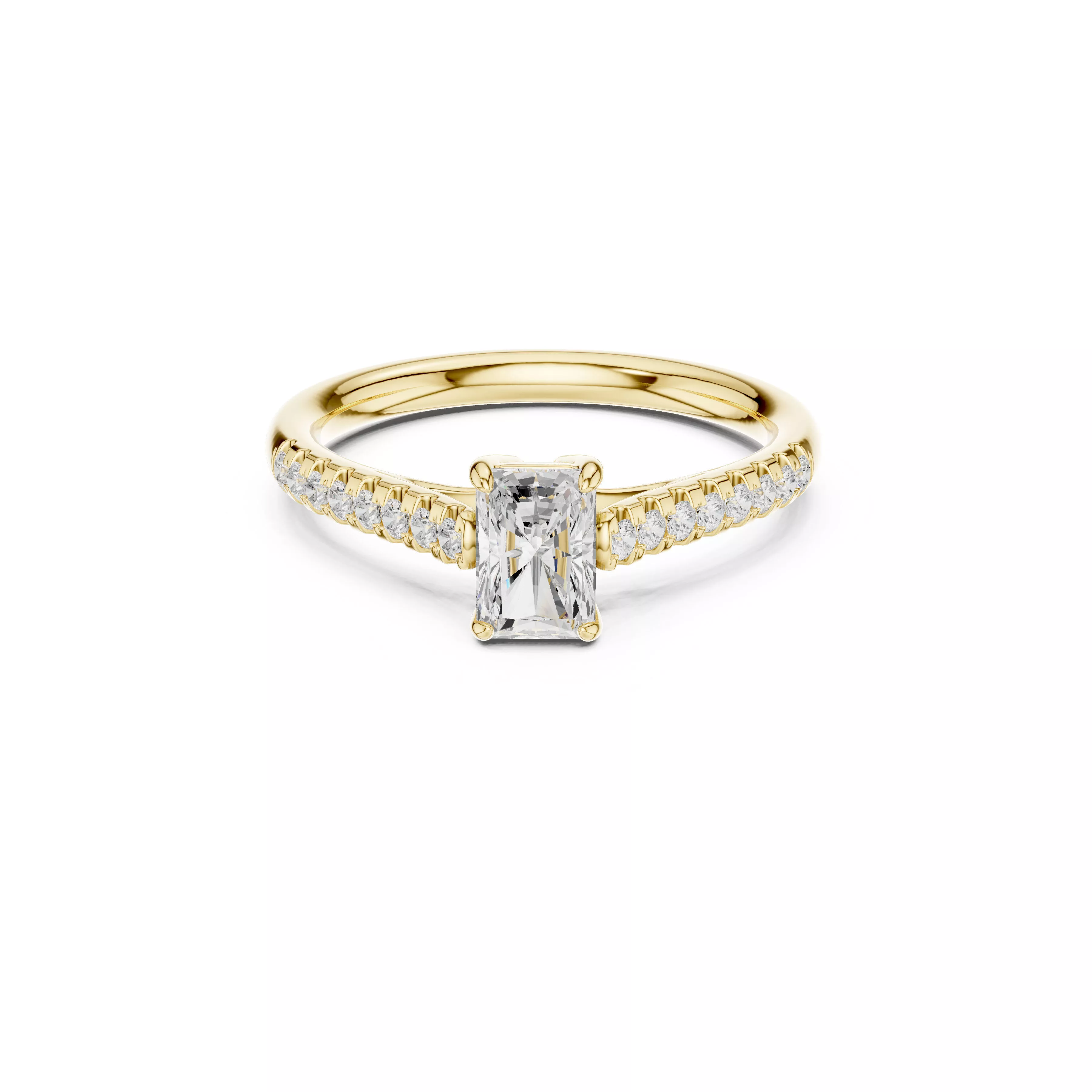 Luxury Diamond Ring Jewelry CAD 3DM STL M-587 3D print model