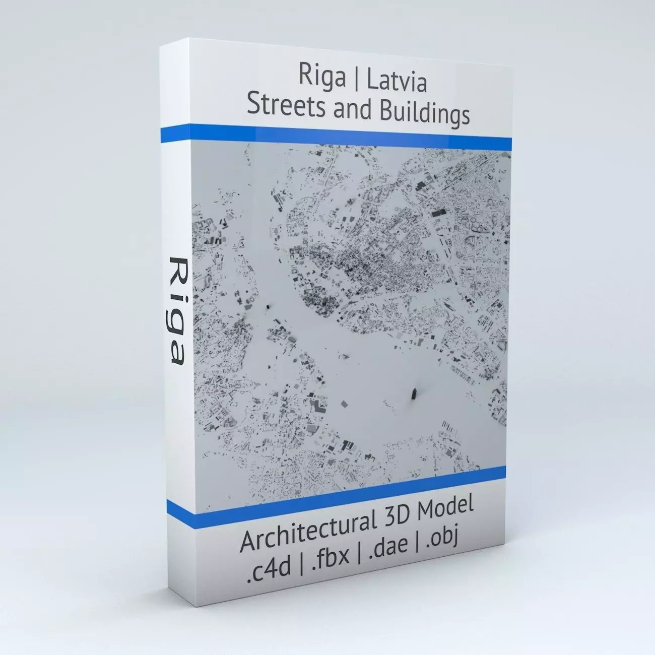 Riga Streets and Buildings 3D model_0