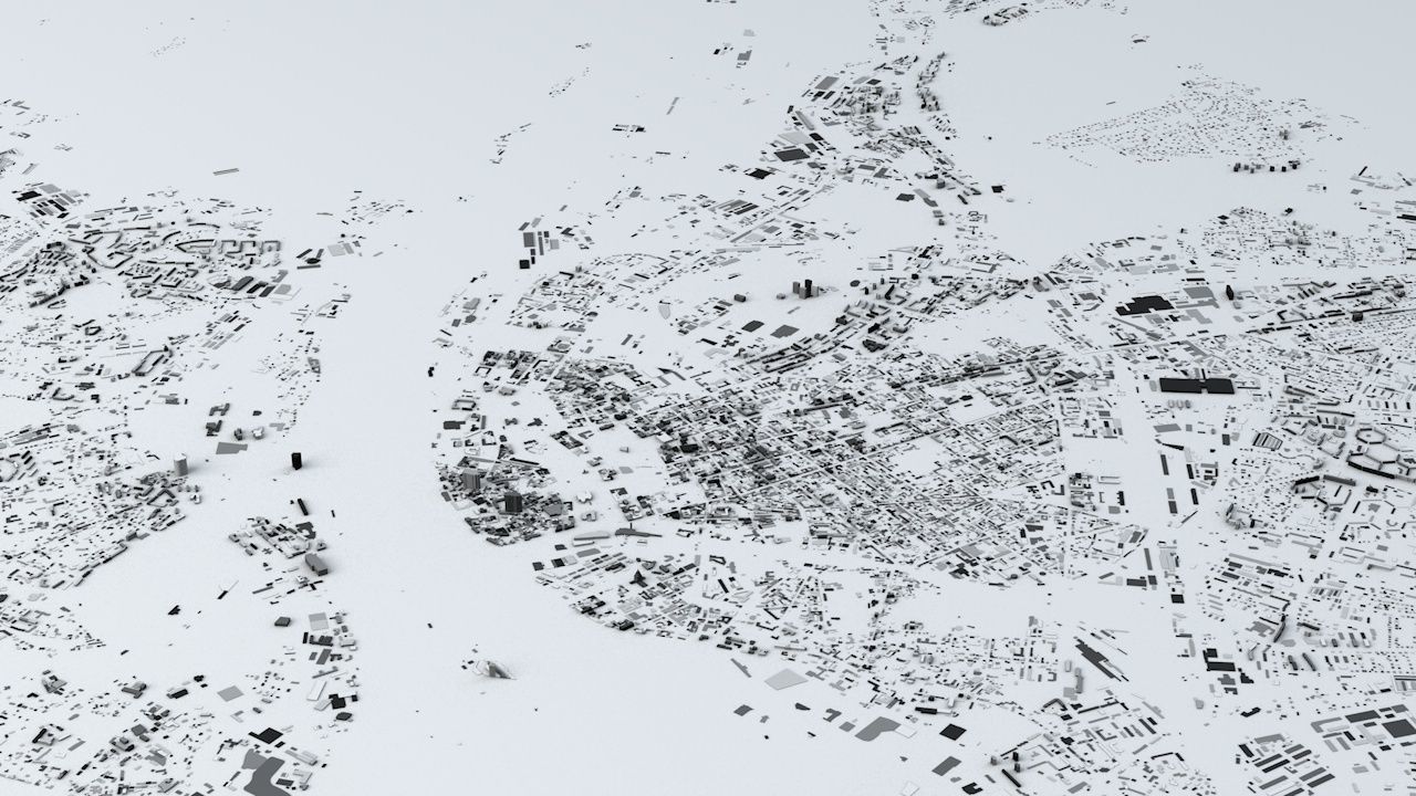 Riga Streets and Buildings 3D model_1