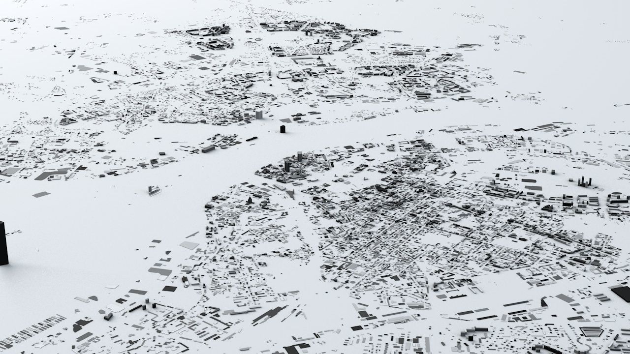 Riga Streets and Buildings 3D model_4