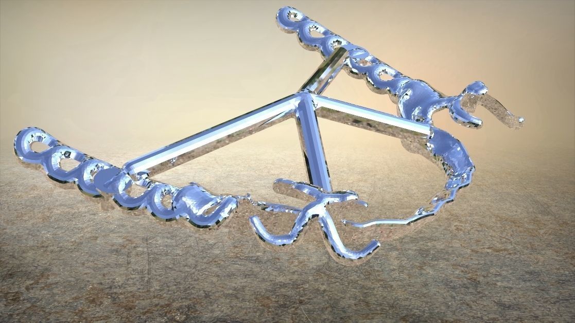 RPD Framework for SLM CNC and 3D Printing 3D print model_8