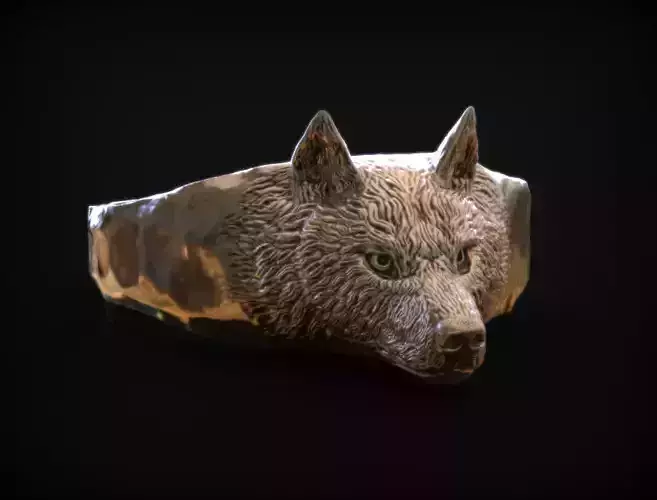 Ring Spirit of Wolf 3D print model