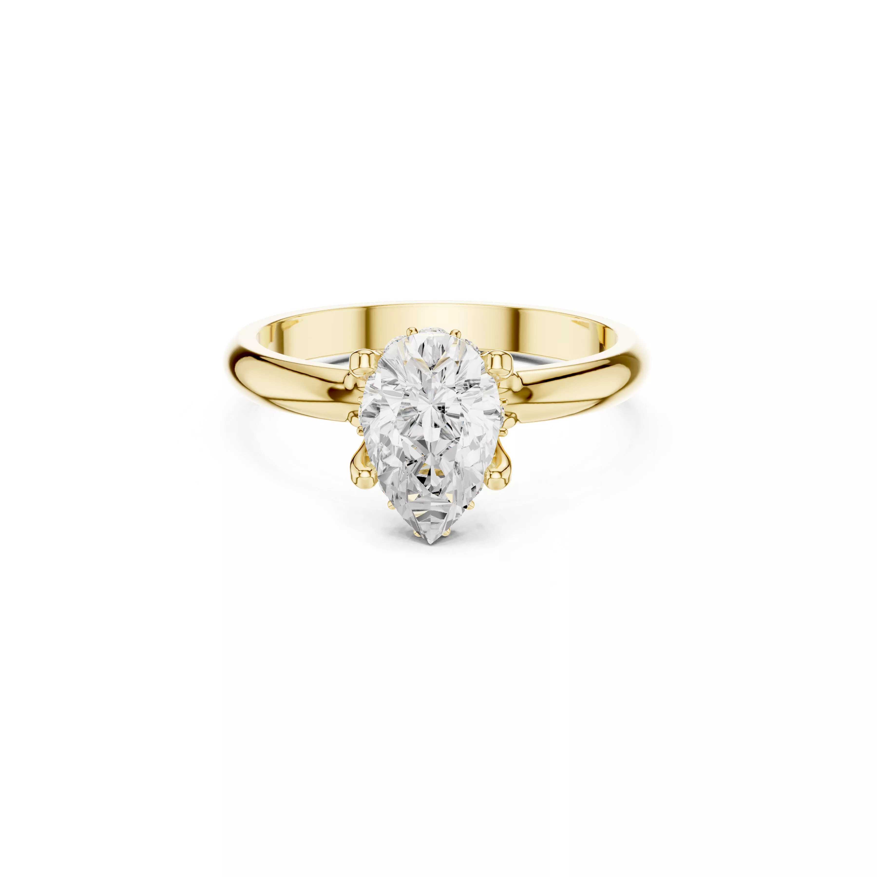 Luxury Diamond Ring Jewelry CAD 3DM STL M-1059 3D print model