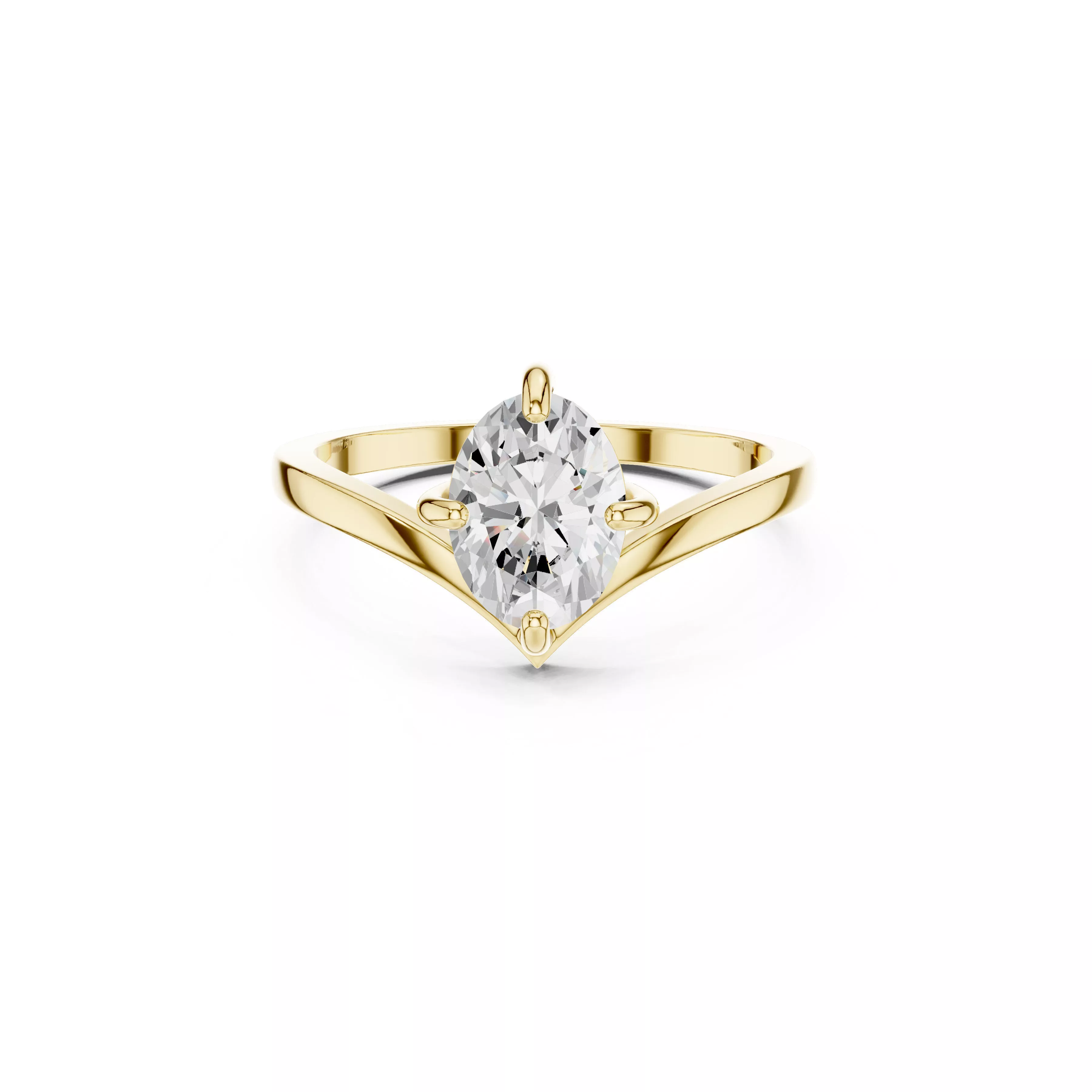 Luxury Diamond Ring Jewelry CAD 3DM STL M-1055 3D print model