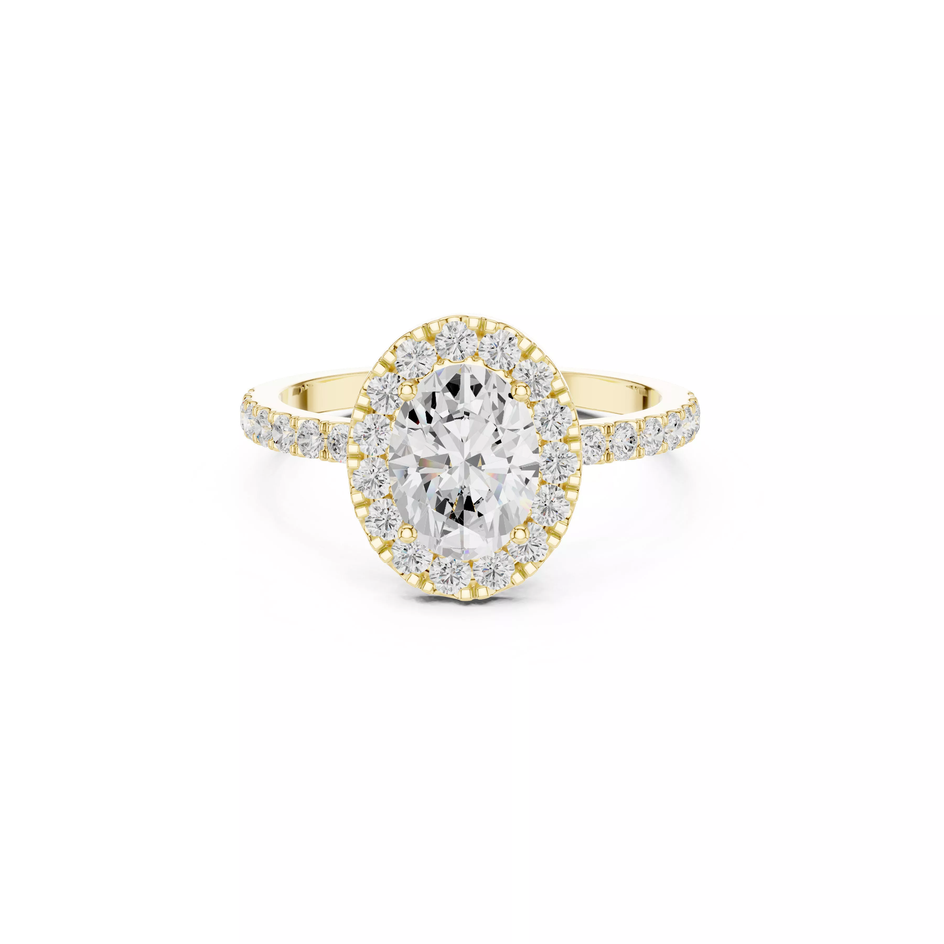Luxury Diamond Ring Jewelry CAD 3DM STL M-1054 3D print model