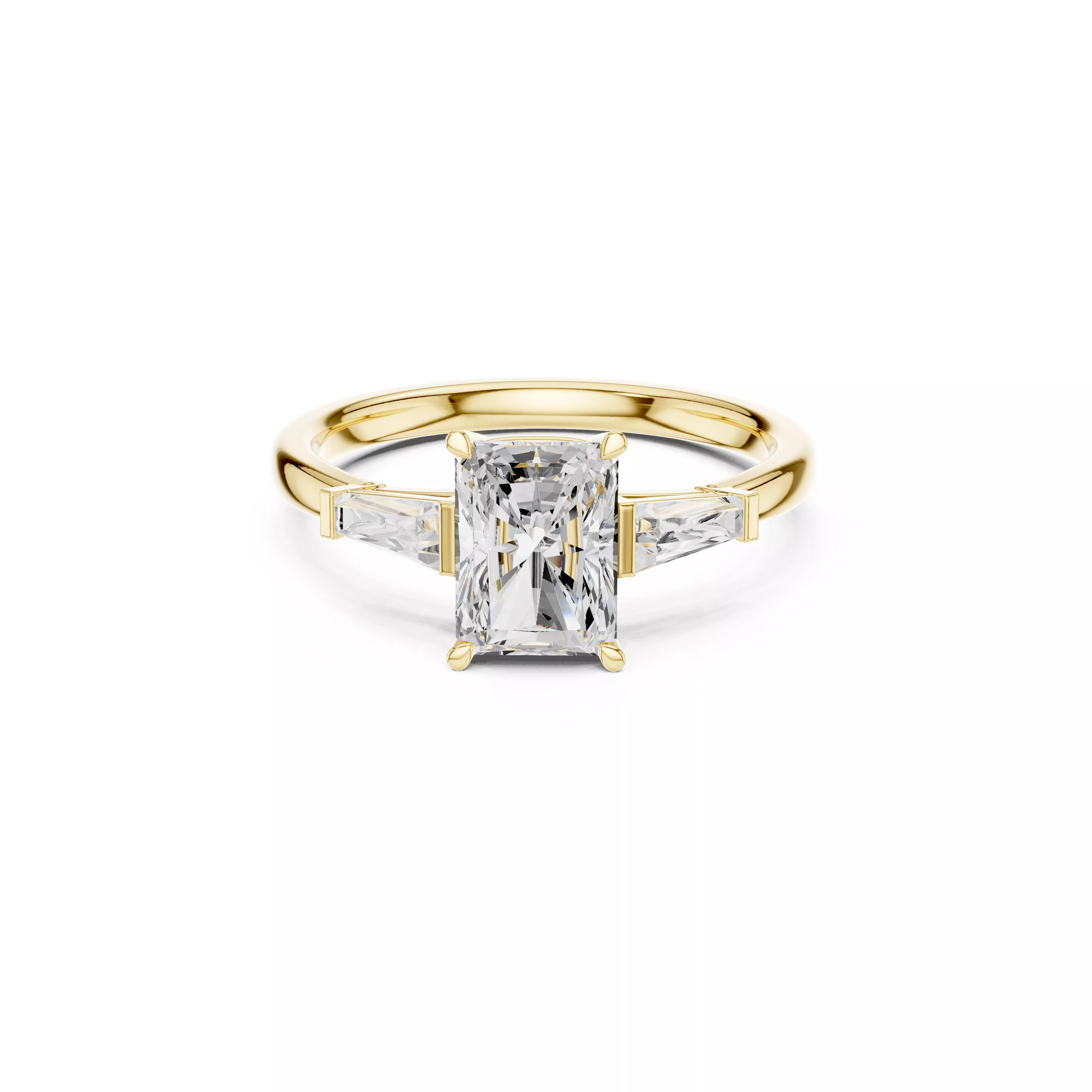 Luxury Diamond Ring Jewelry CAD 3DM STL M-1048 3D print model