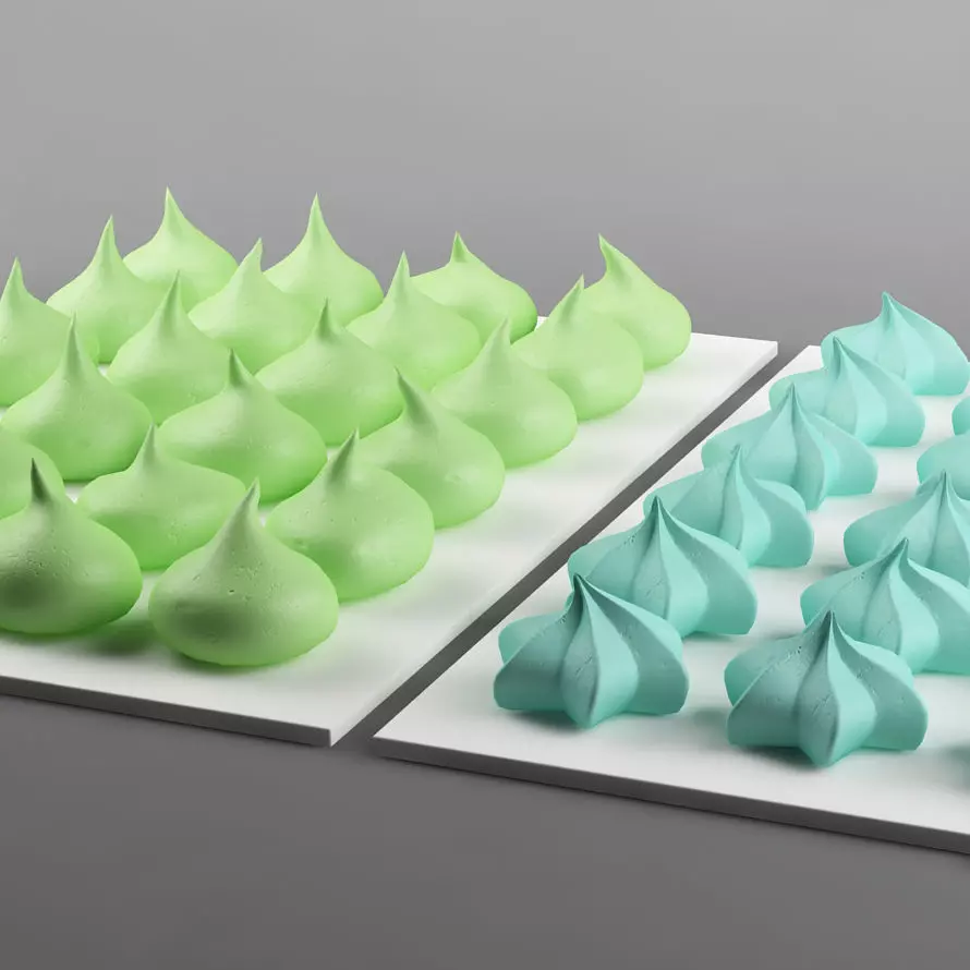 Cake 16 meringues 3D model_0