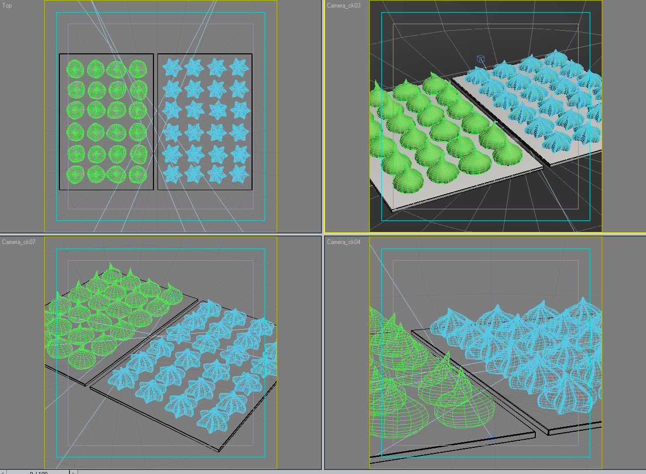 Cake 16 meringues 3D model_7