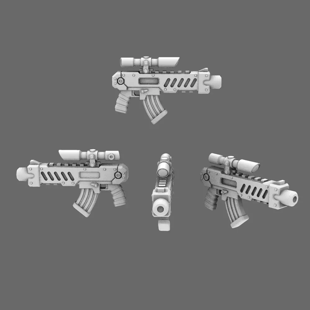 Space Knights Combat Rifles NOHAND 3D print model