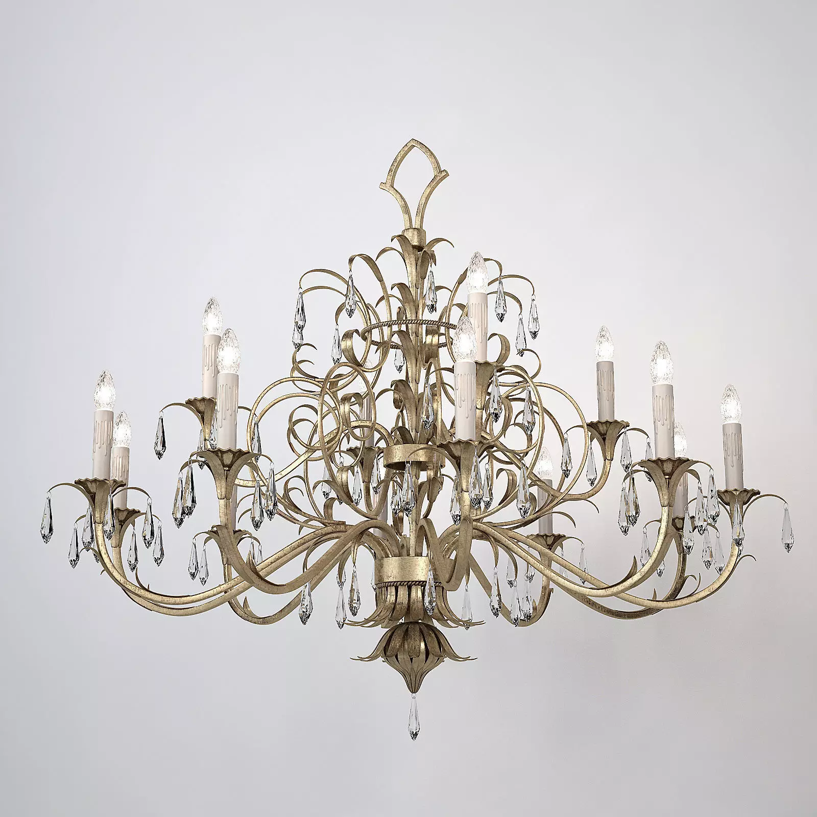 Fine Art Lamps Chandelier 3D model_0