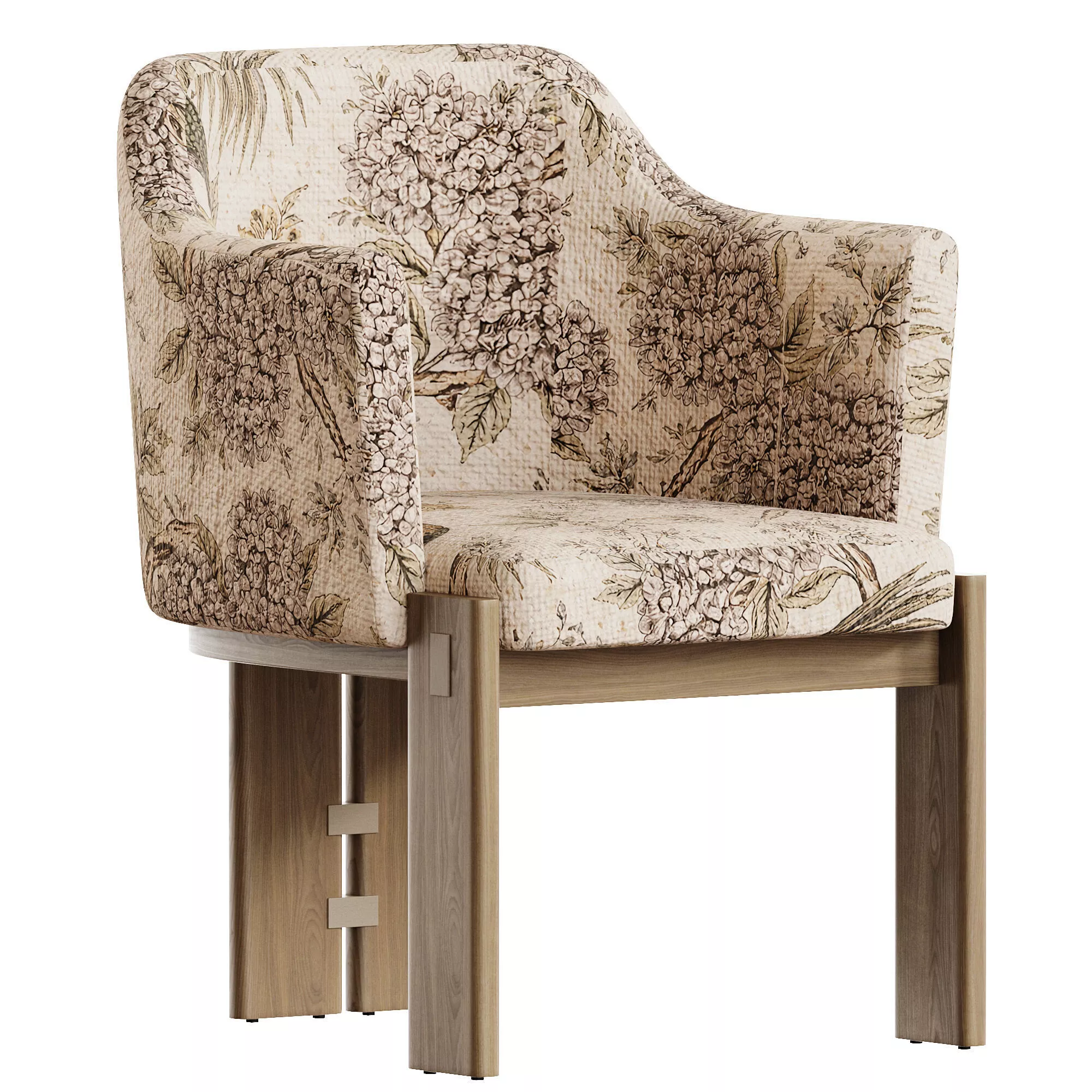 Hedalgo Dining Chair Low-poly 3D model