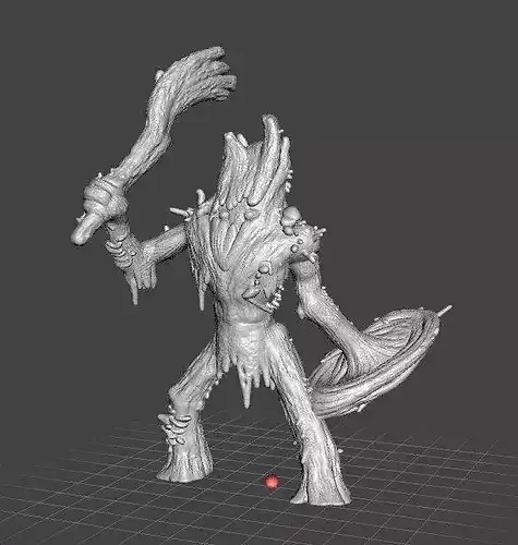 WOOD WOAD WARRIOR MINIATURE MODEL FOR FANTASY GAMES RPG AND DND